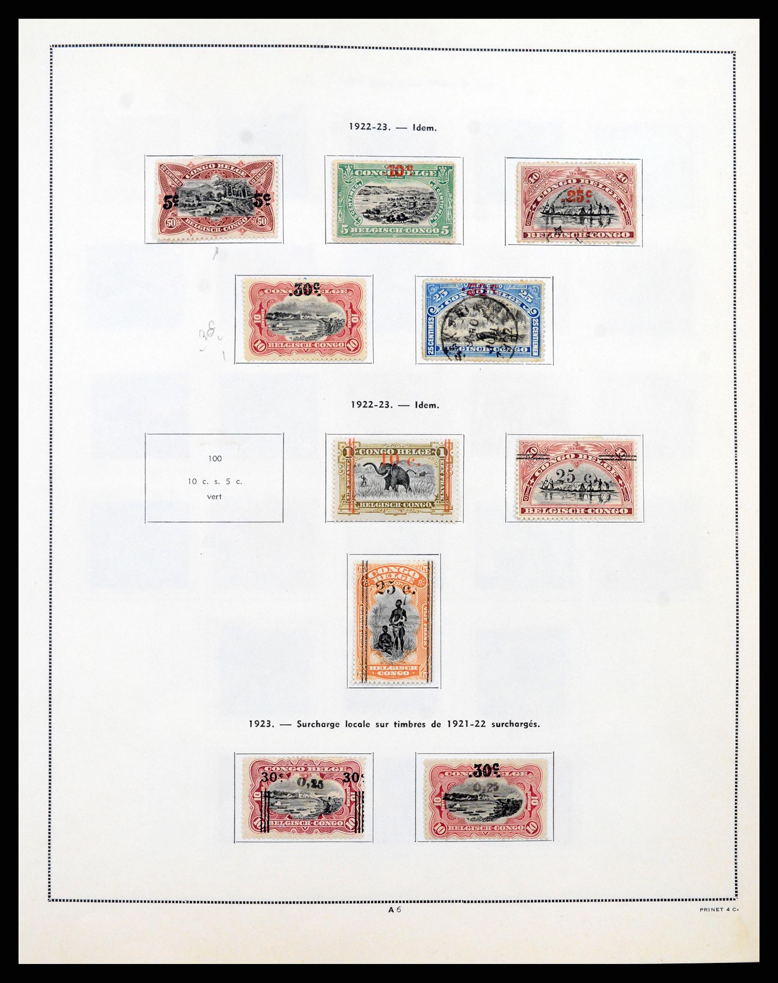 37352 006 - Postzegelverzameling 37352 Belgisch Congo 1894-1960.