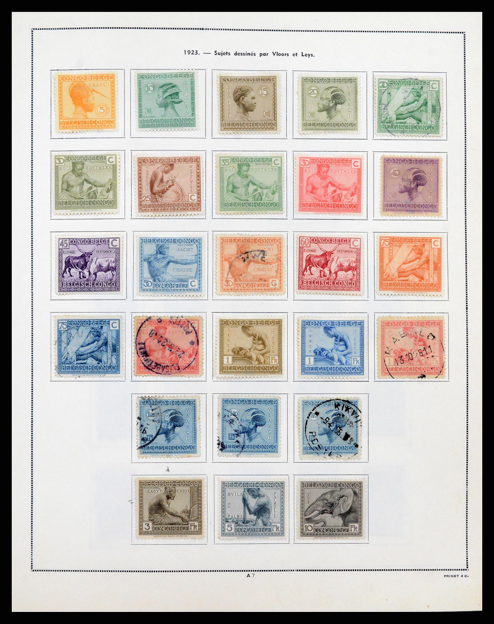 37352 007 - Postzegelverzameling 37352 Belgisch Congo 1894-1960.