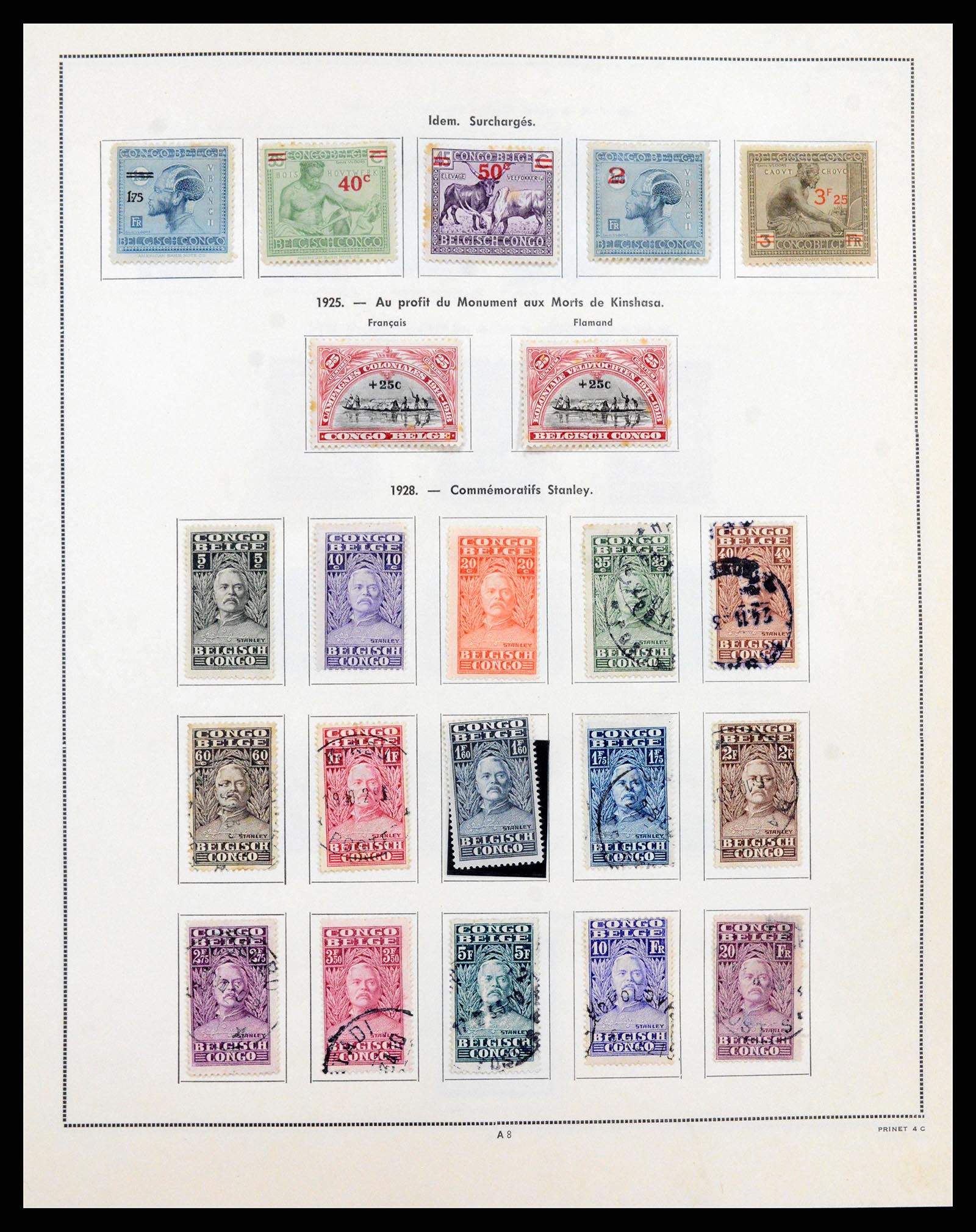 37352 008 - Postzegelverzameling 37352 Belgisch Congo 1894-1960.