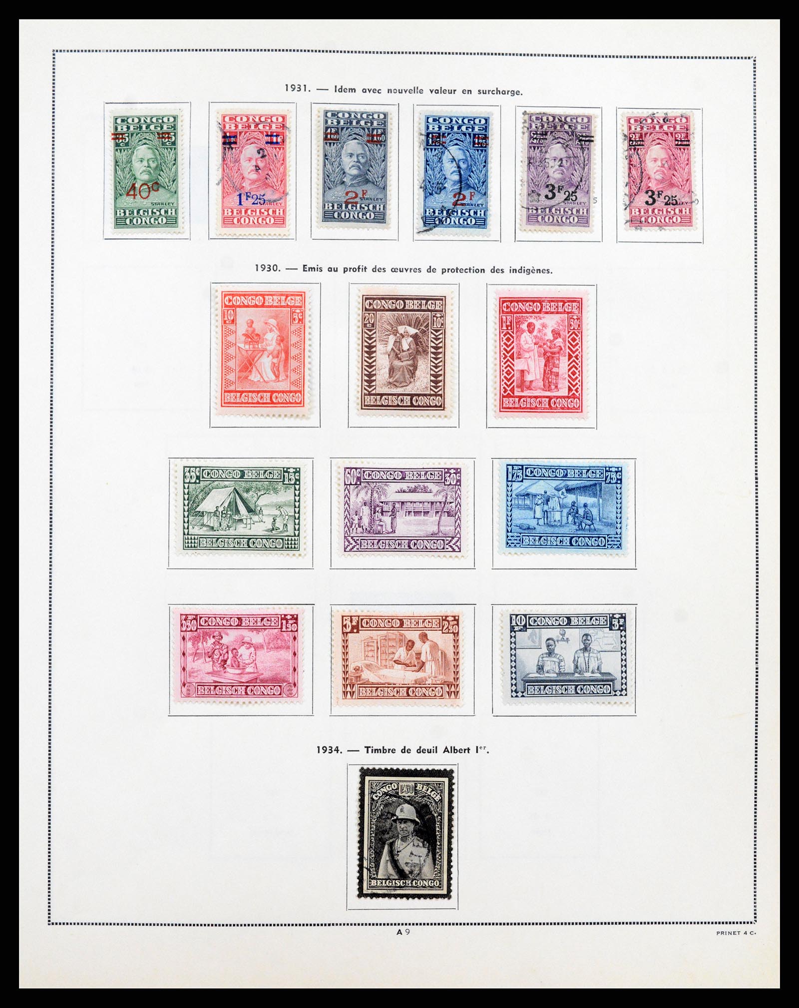 37352 009 - Postzegelverzameling 37352 Belgisch Congo 1894-1960.
