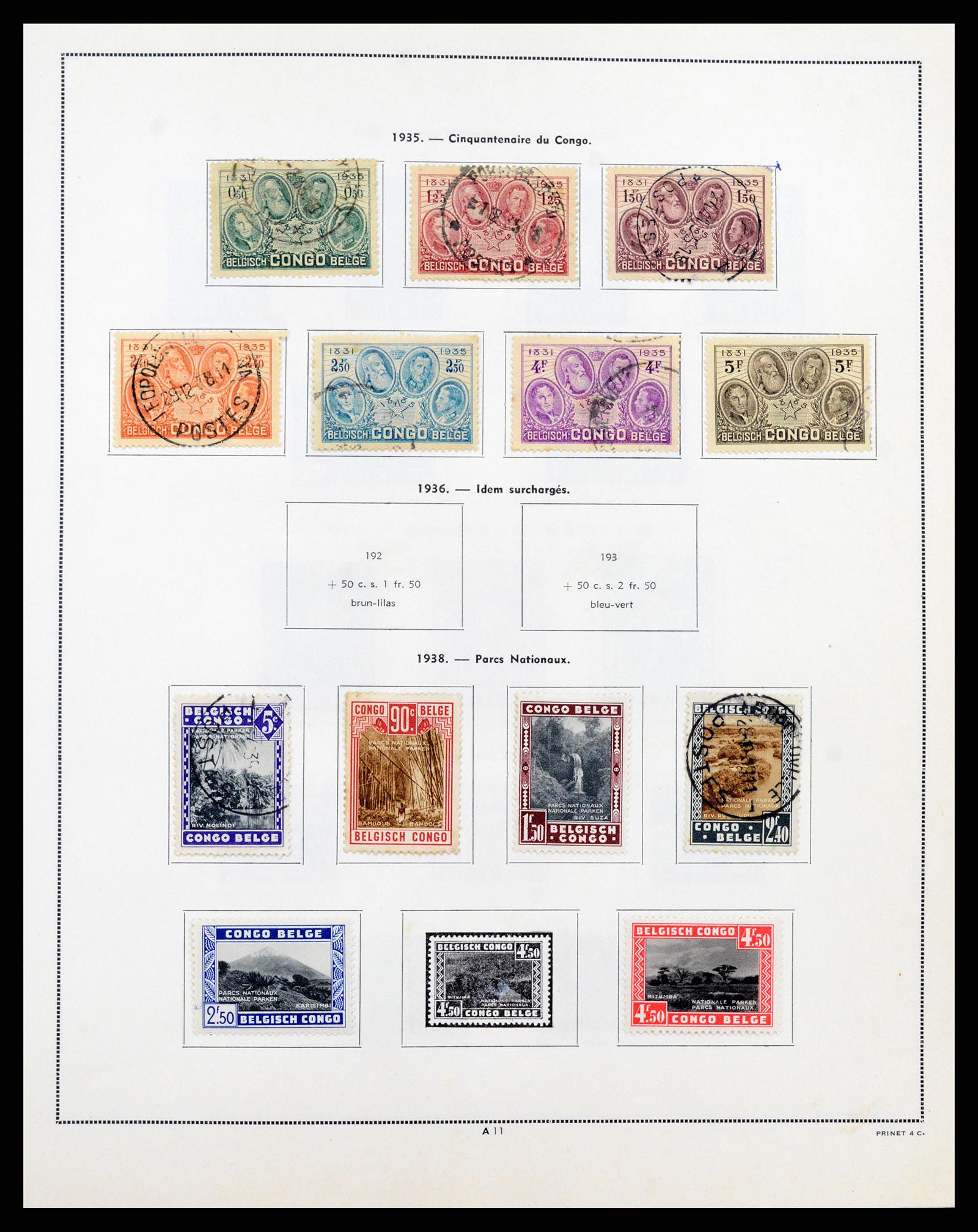 37352 010 - Stamp collection 37352 Belgian Congo 1894-1960.