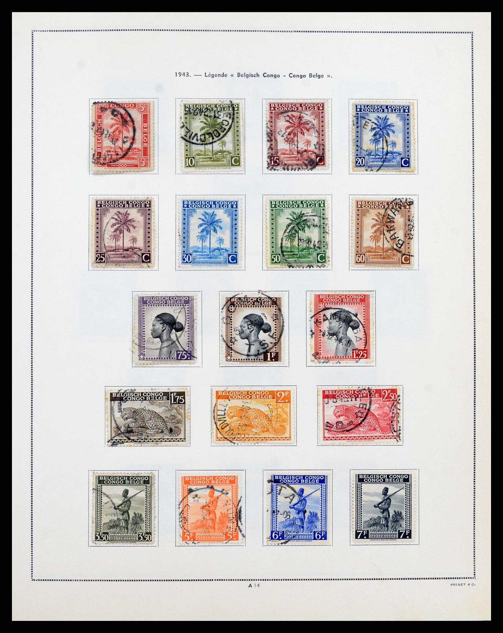37352 013 - Postzegelverzameling 37352 Belgisch Congo 1894-1960.