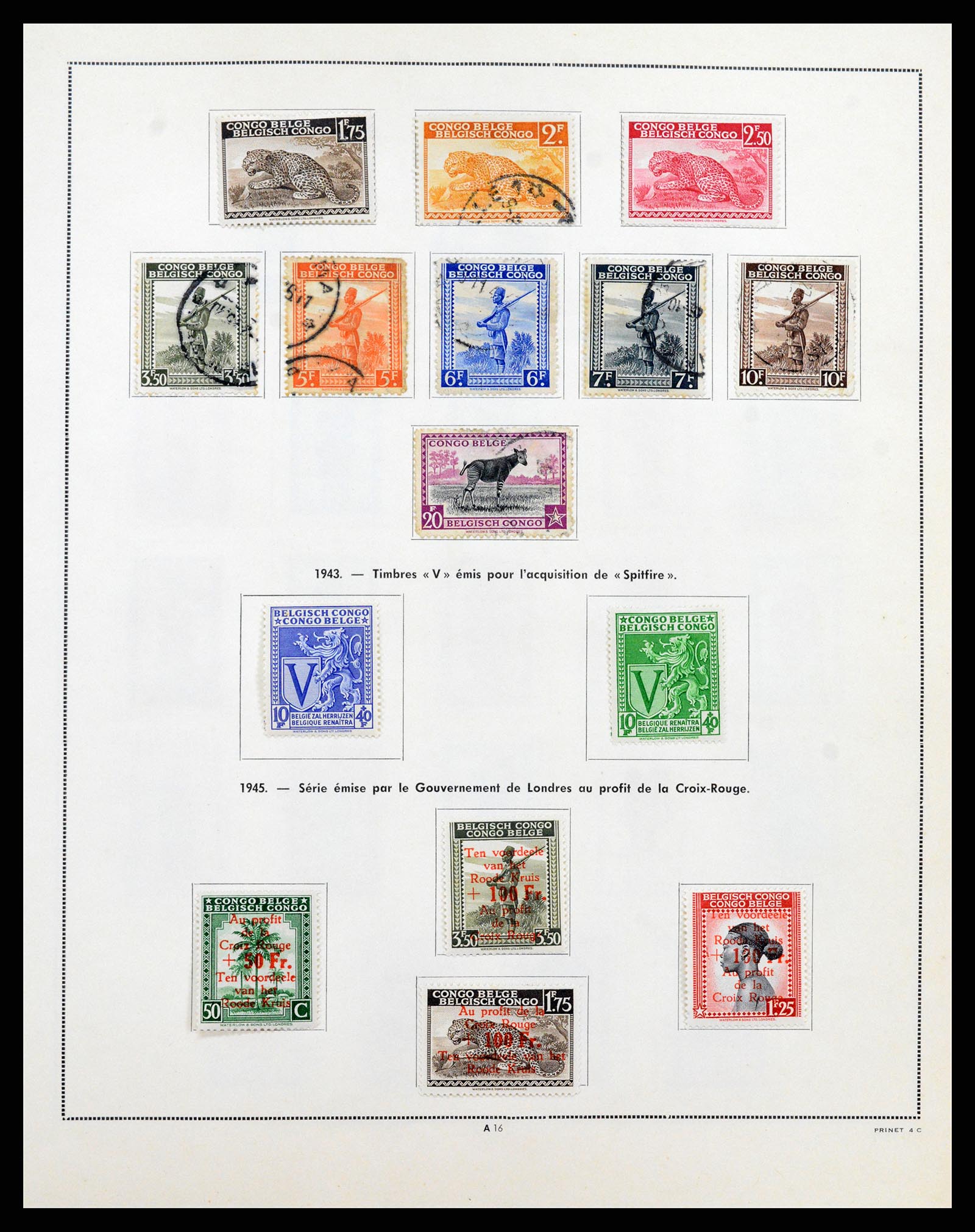 37352 015 - Postzegelverzameling 37352 Belgisch Congo 1894-1960.