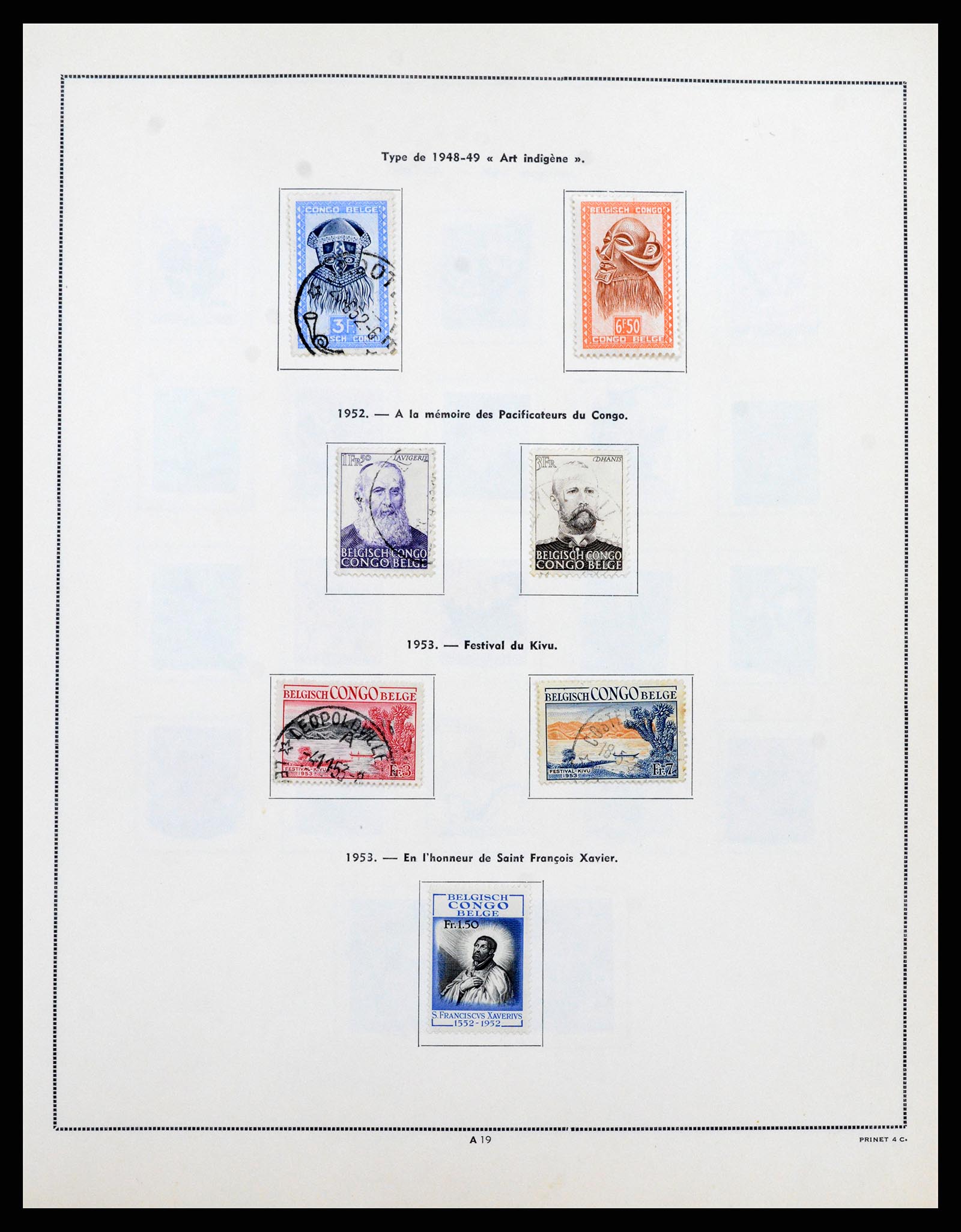 37352 018 - Postzegelverzameling 37352 Belgisch Congo 1894-1960.