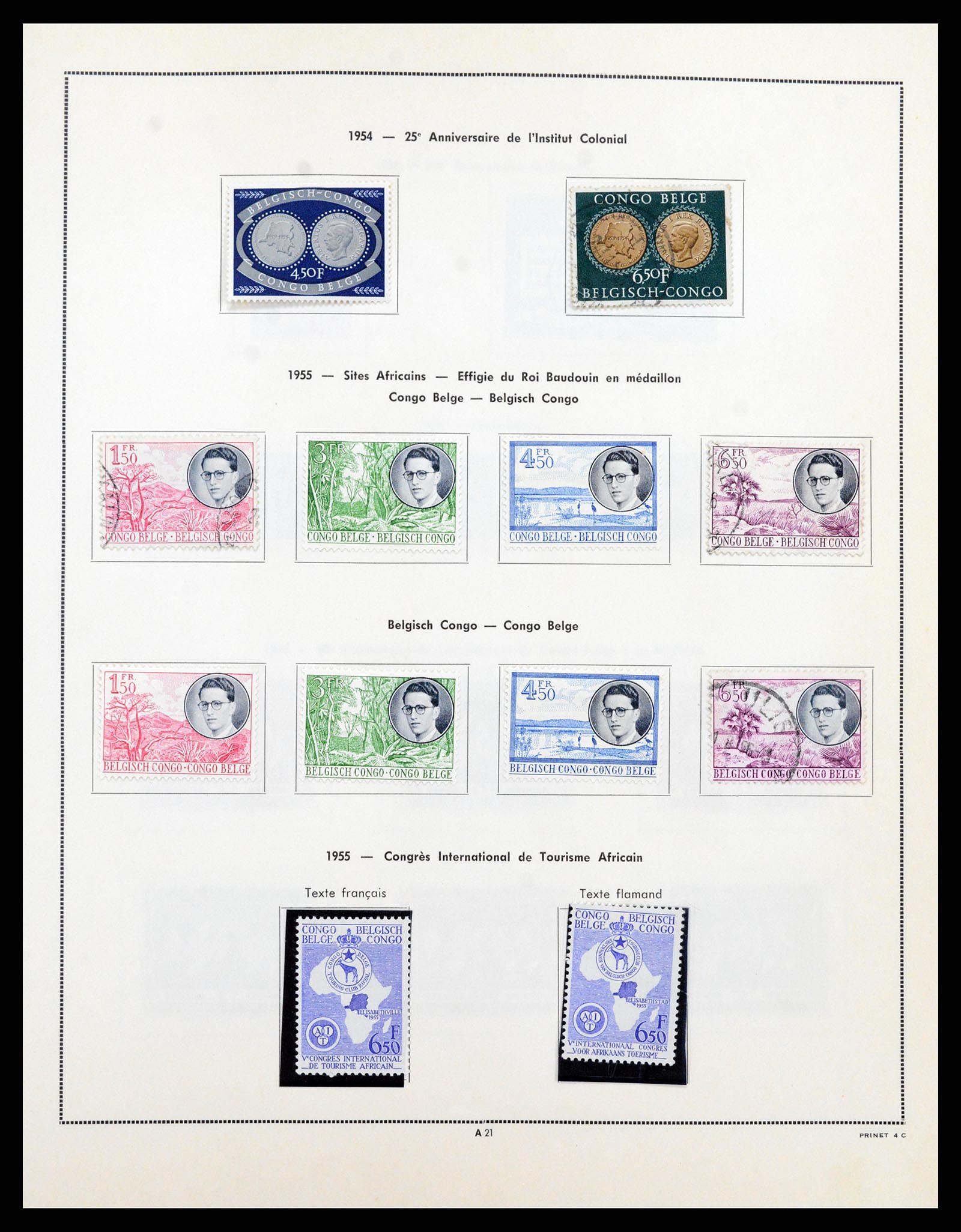 37352 020 - Postzegelverzameling 37352 Belgisch Congo 1894-1960.