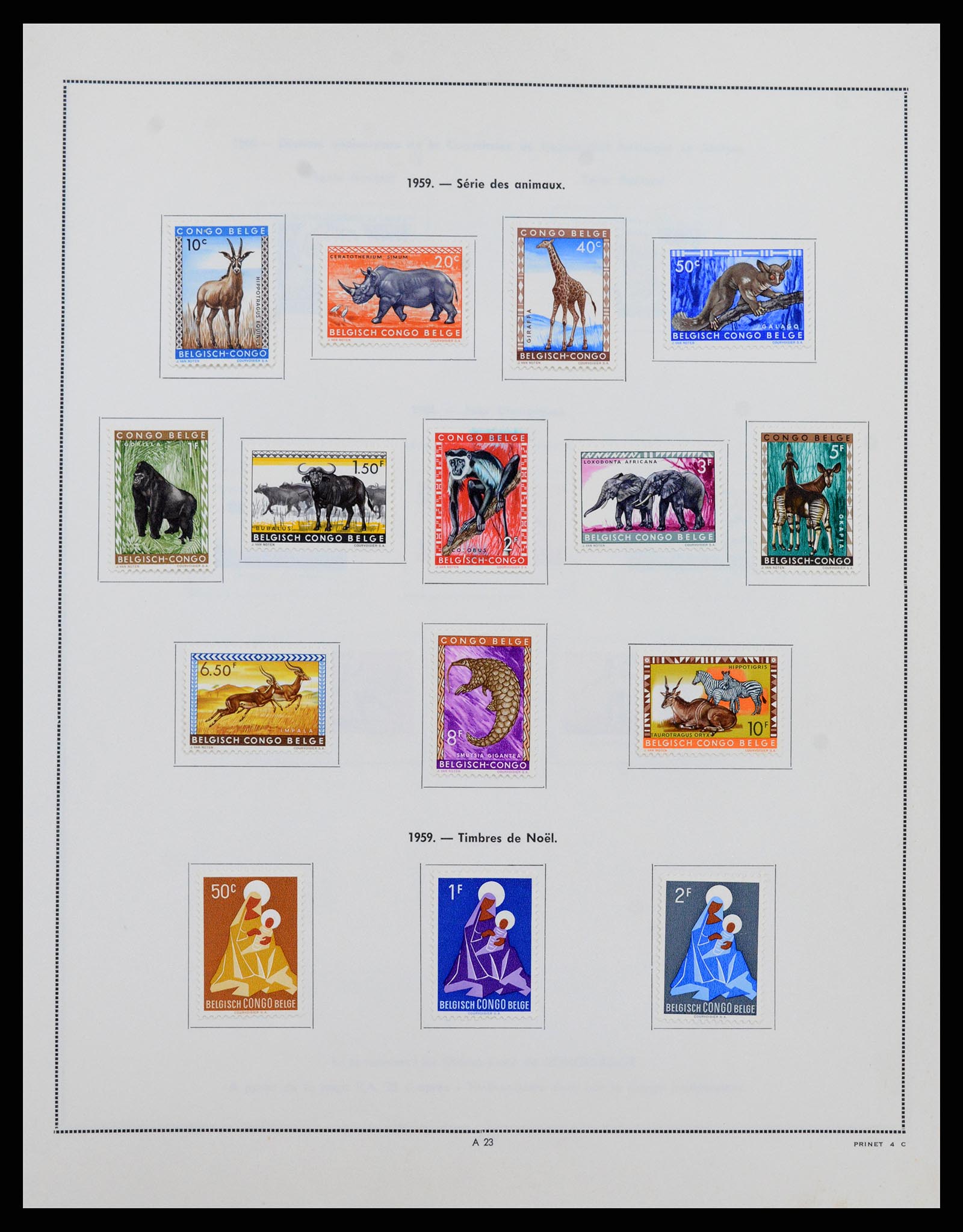 37352 022 - Postzegelverzameling 37352 Belgisch Congo 1894-1960.