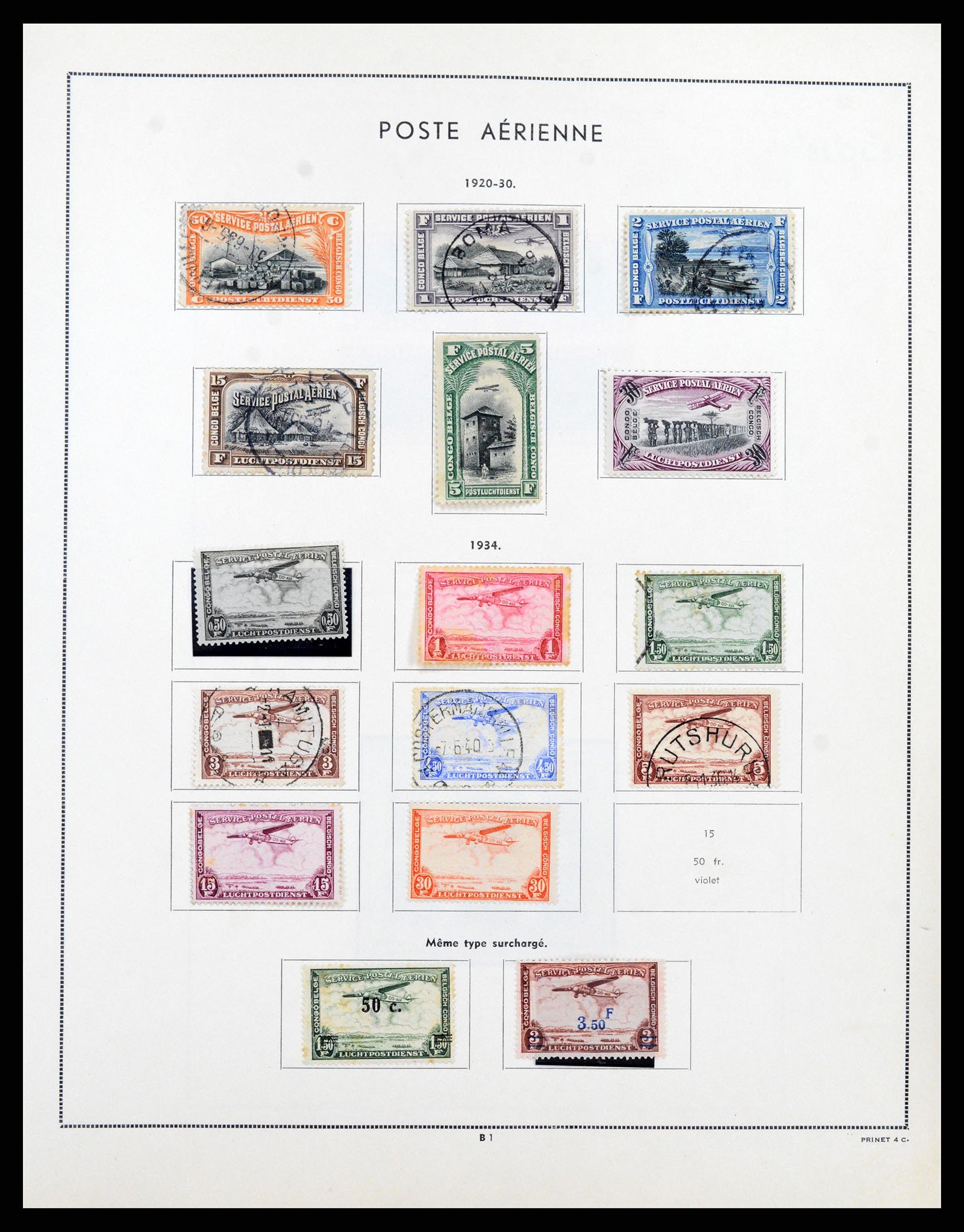 37352 024 - Postzegelverzameling 37352 Belgisch Congo 1894-1960.