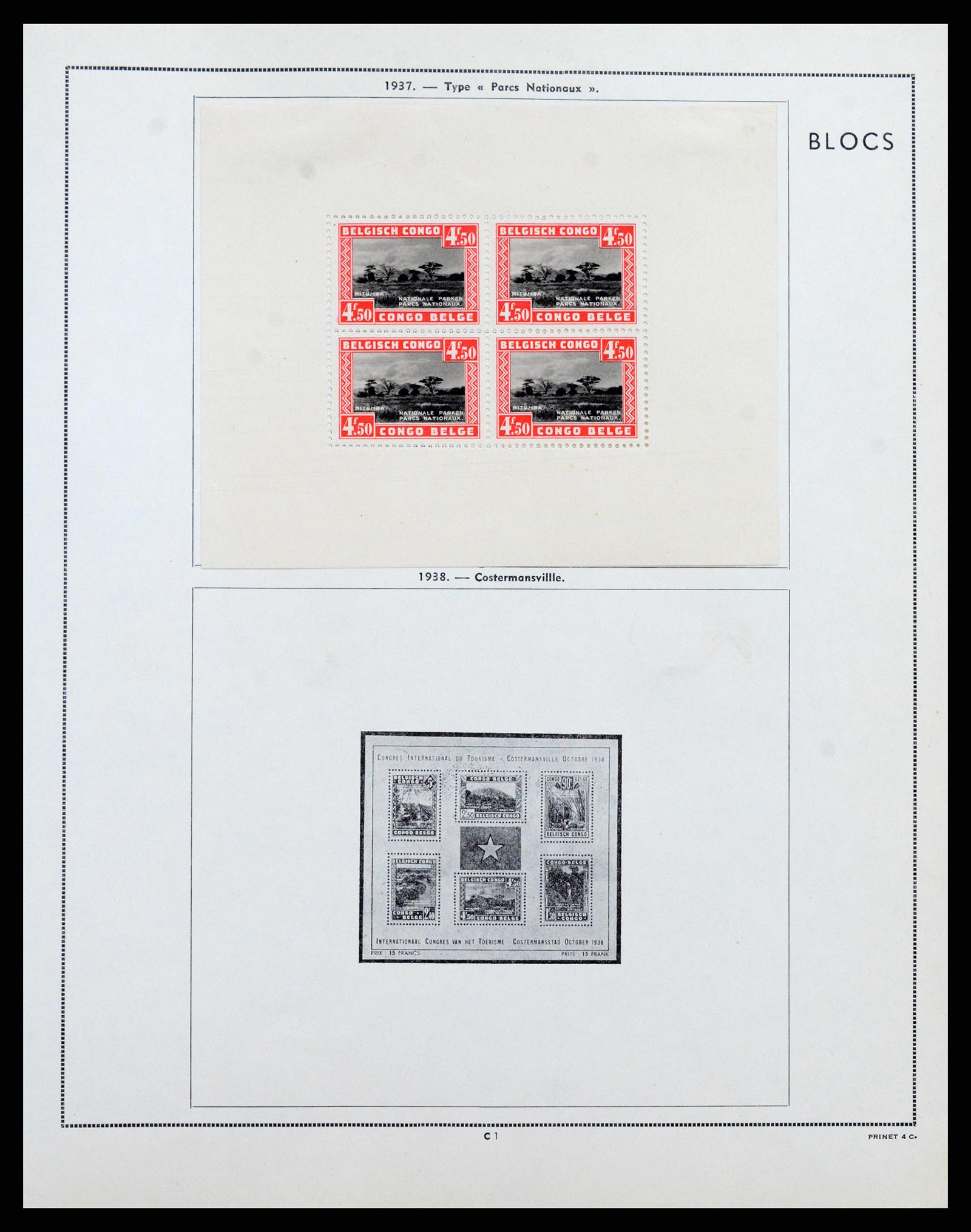 37352 025 - Postzegelverzameling 37352 Belgisch Congo 1894-1960.