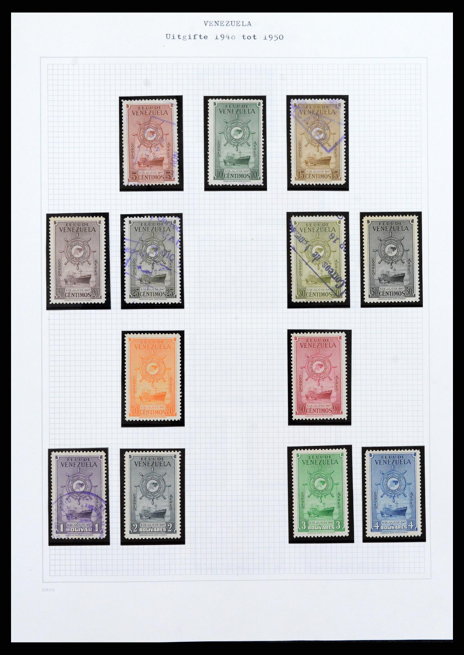 37353 070 - Stamp collection 37353 Venezuela 1880-1960.