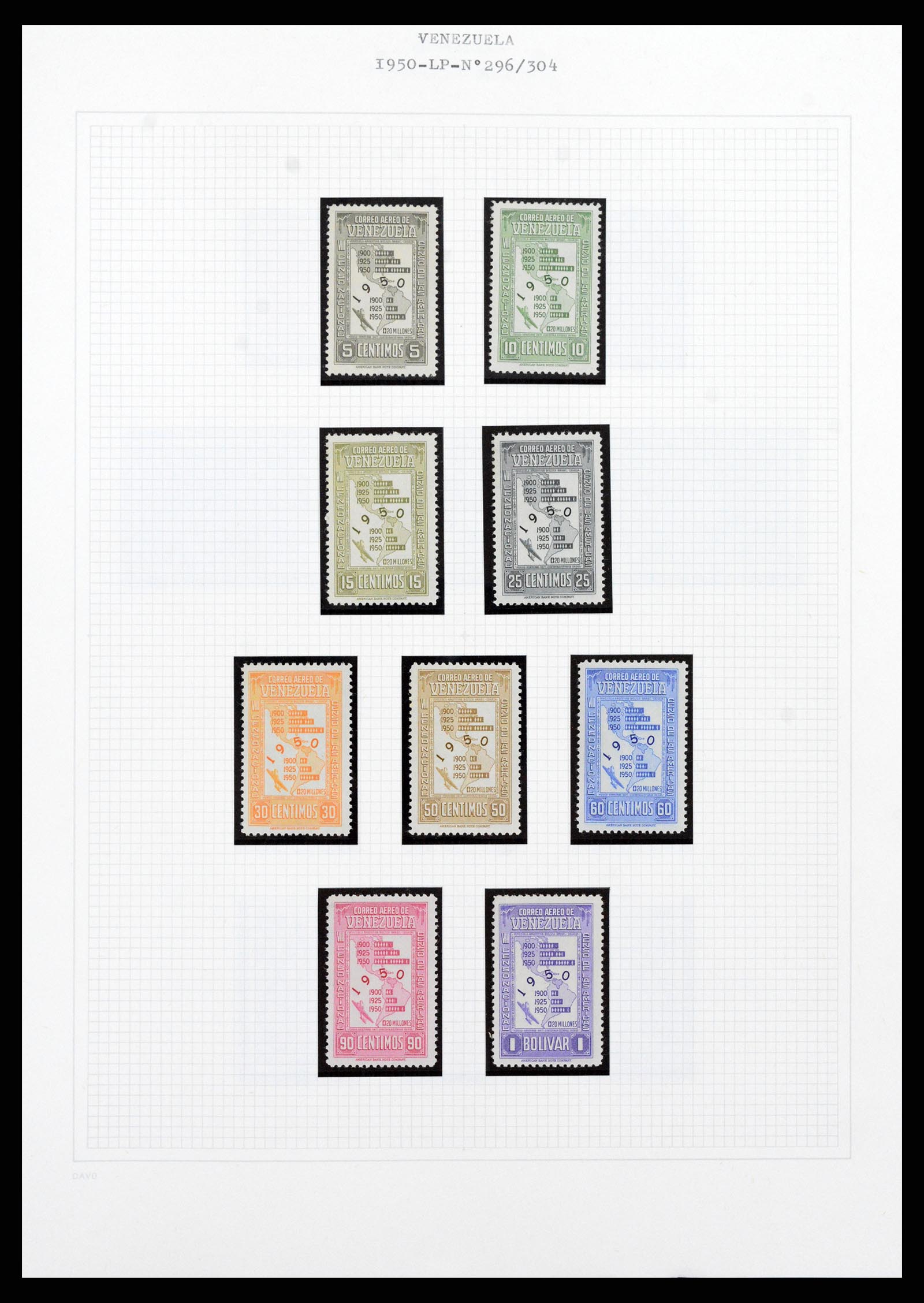 37353 073 - Stamp collection 37353 Venezuela 1880-1960.