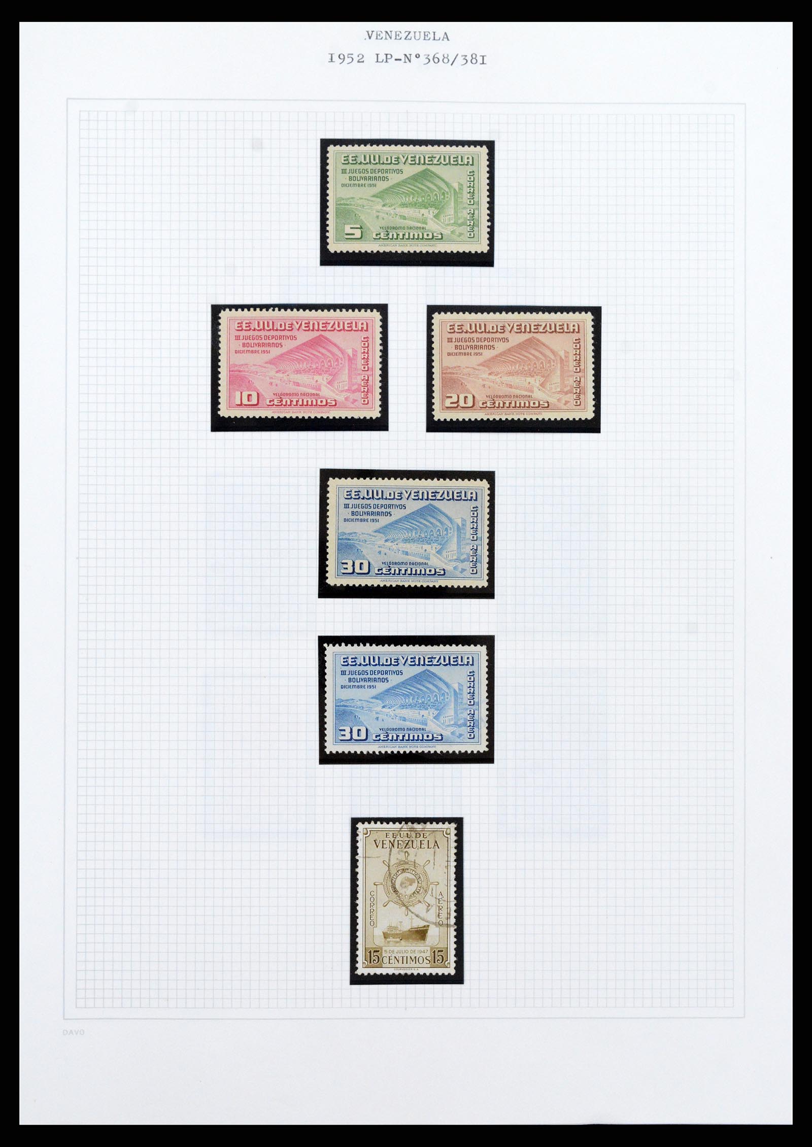 37353 077 - Stamp collection 37353 Venezuela 1880-1960.