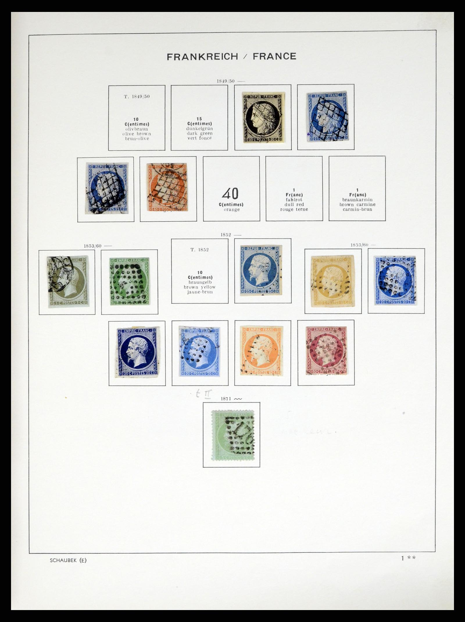 37355 004 - Stamp collection 37355 France 1849-1985.