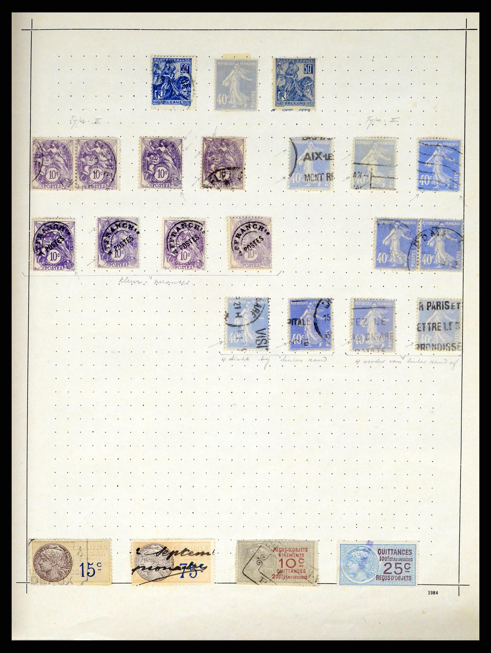 37355 010 - Stamp collection 37355 France 1849-1985.