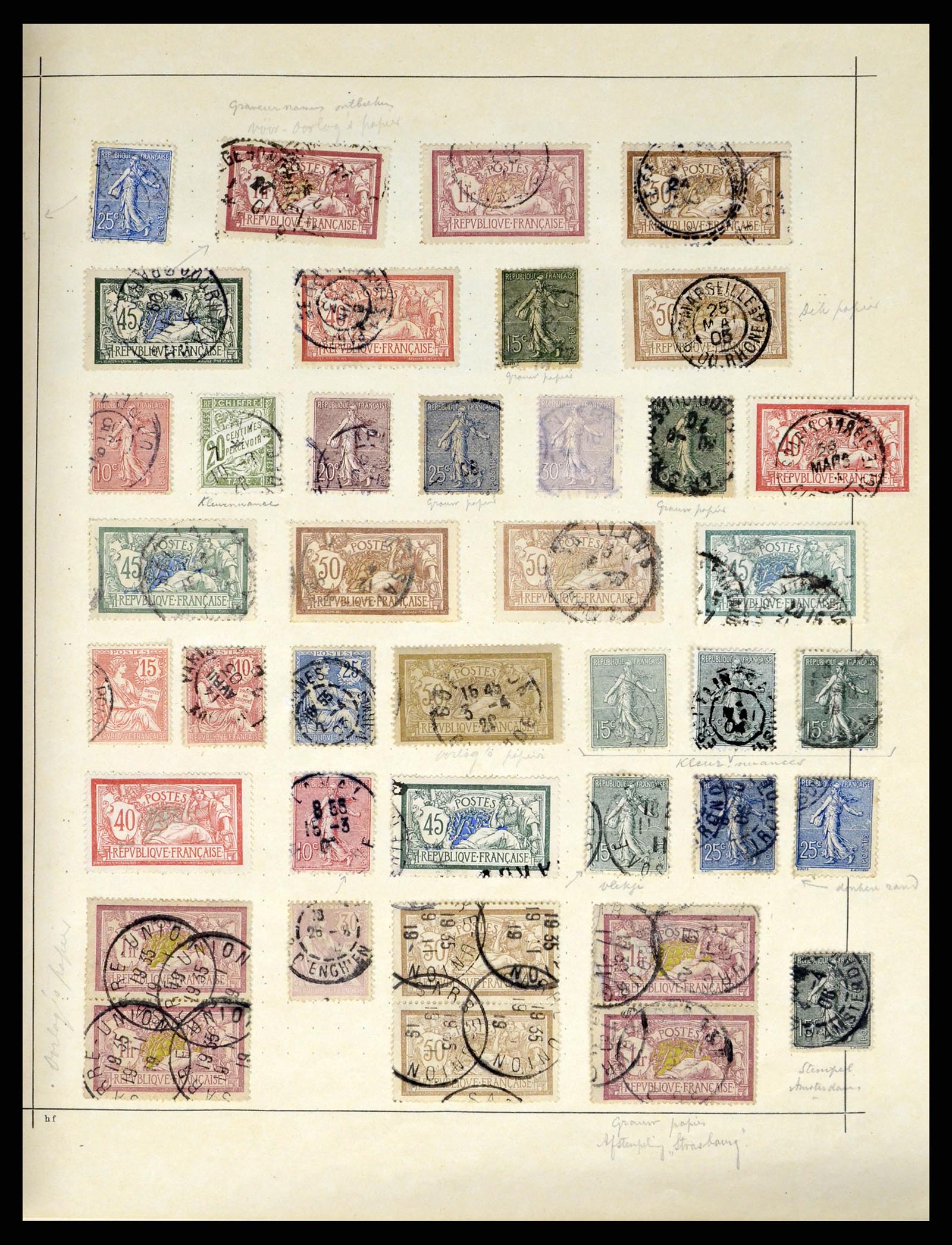 37355 011 - Stamp collection 37355 France 1849-1985.
