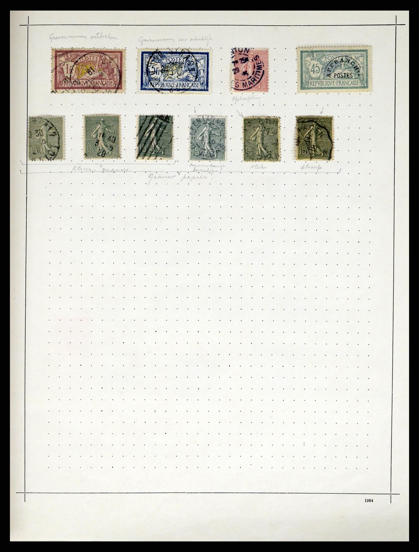 37355 012 - Stamp collection 37355 France 1849-1985.