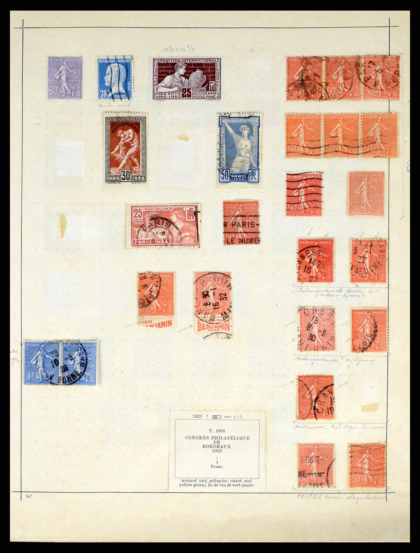 37355 014 - Stamp collection 37355 France 1849-1985.