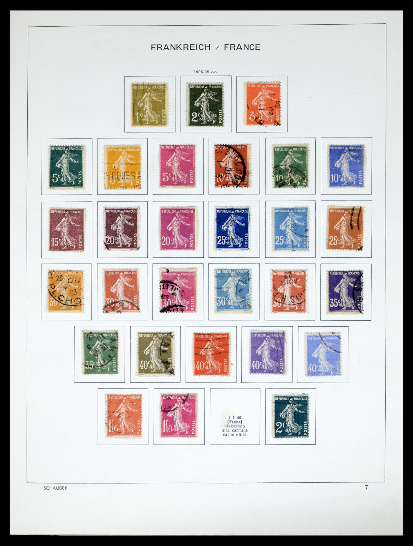 37355 015 - Stamp collection 37355 France 1849-1985.
