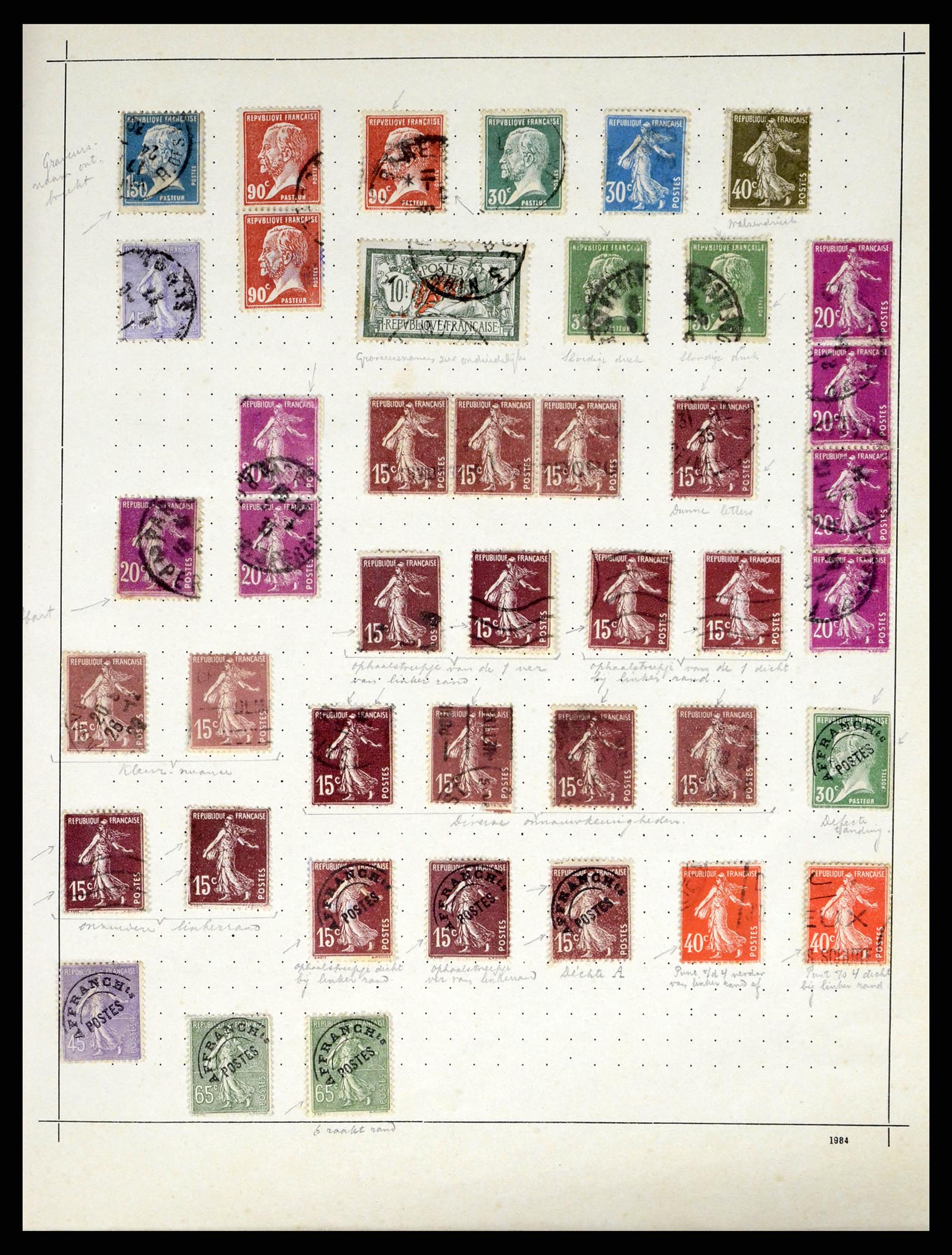 37355 016 - Stamp collection 37355 France 1849-1985.