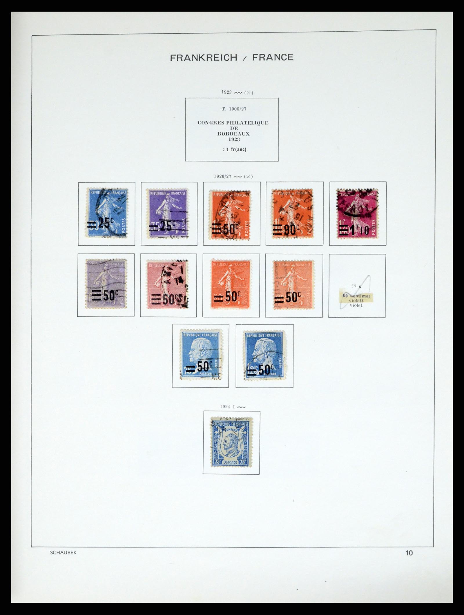 37355 023 - Stamp collection 37355 France 1849-1985.