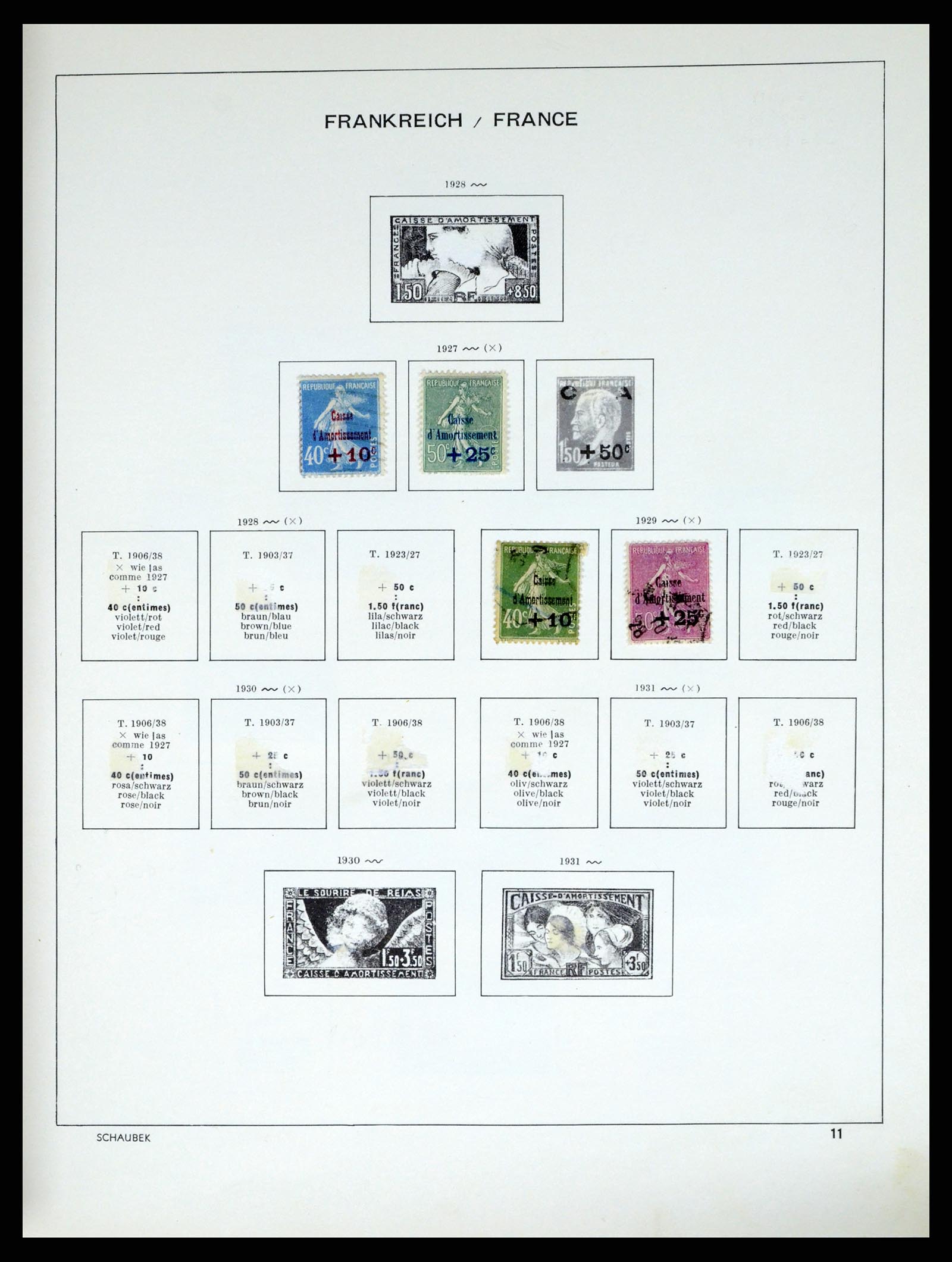 37355 024 - Stamp collection 37355 France 1849-1985.