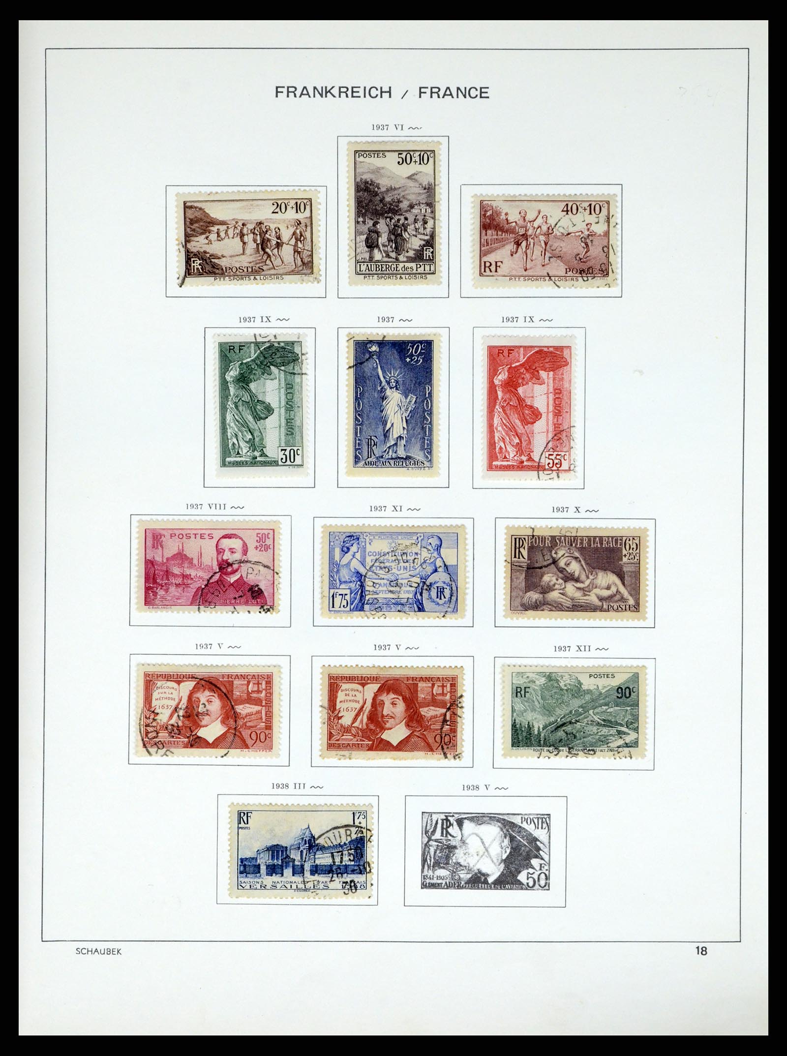 37355 035 - Stamp collection 37355 France 1849-1985.