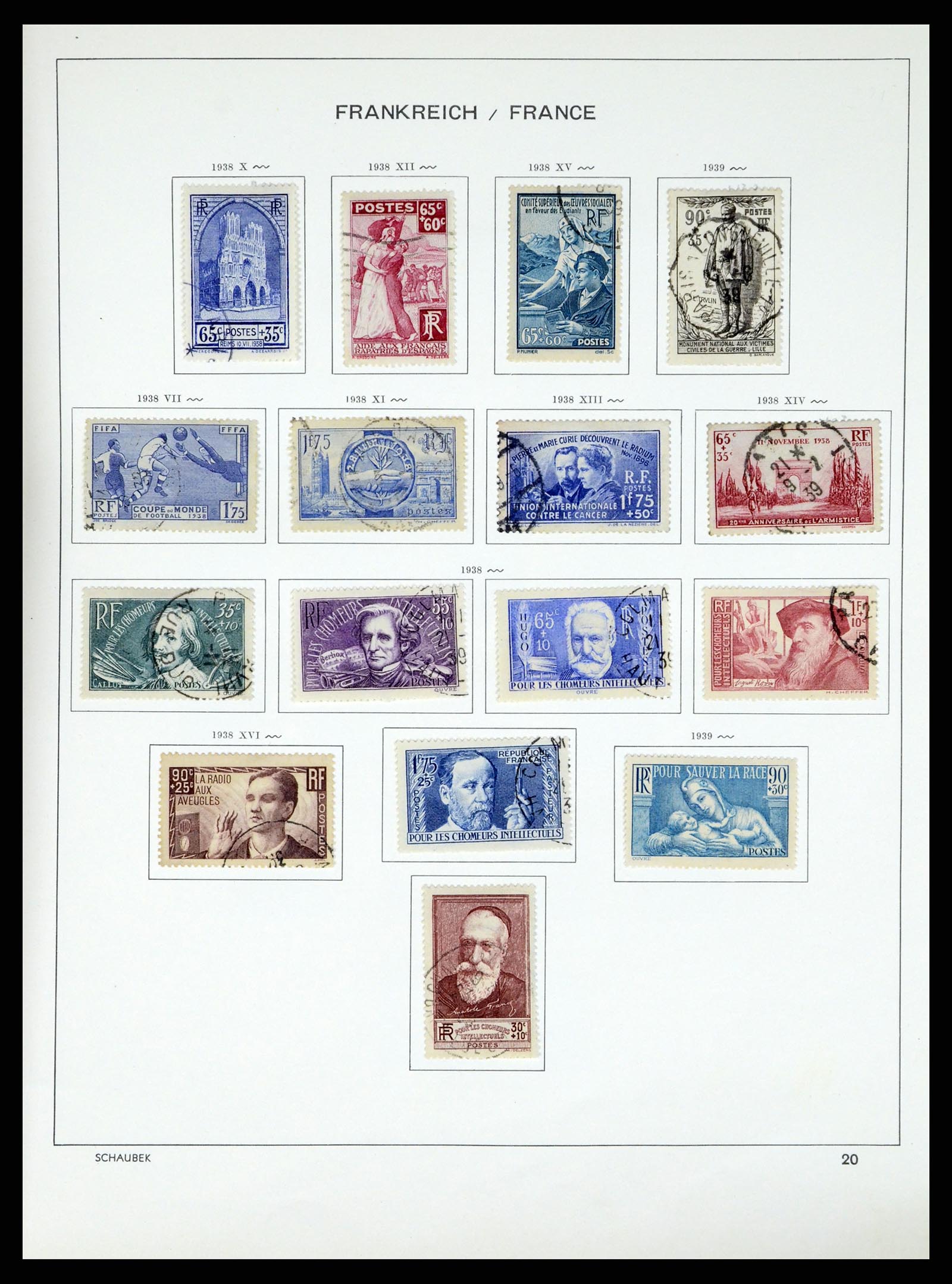 37355 037 - Stamp collection 37355 France 1849-1985.