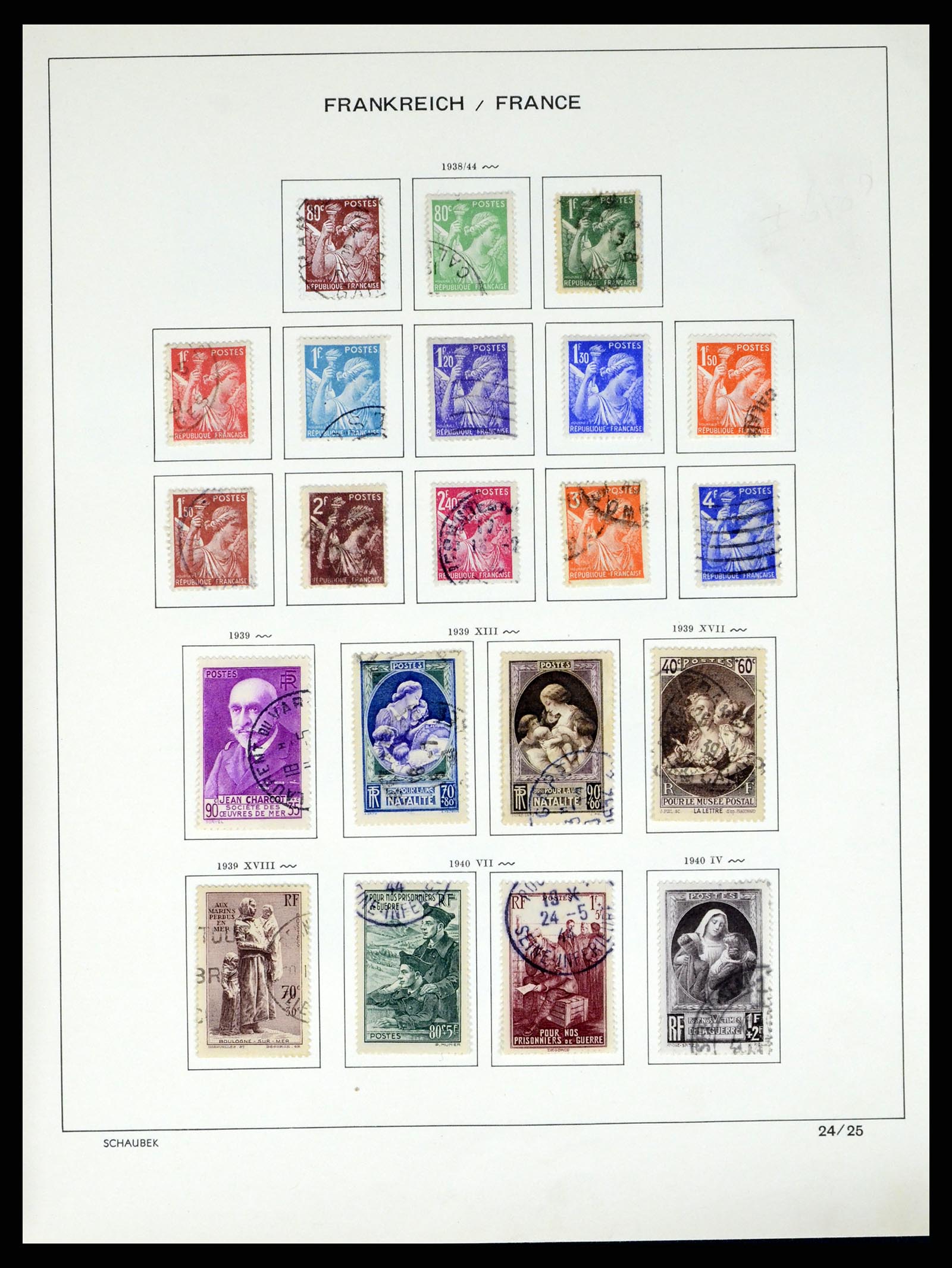 37355 040 - Stamp collection 37355 France 1849-1985.