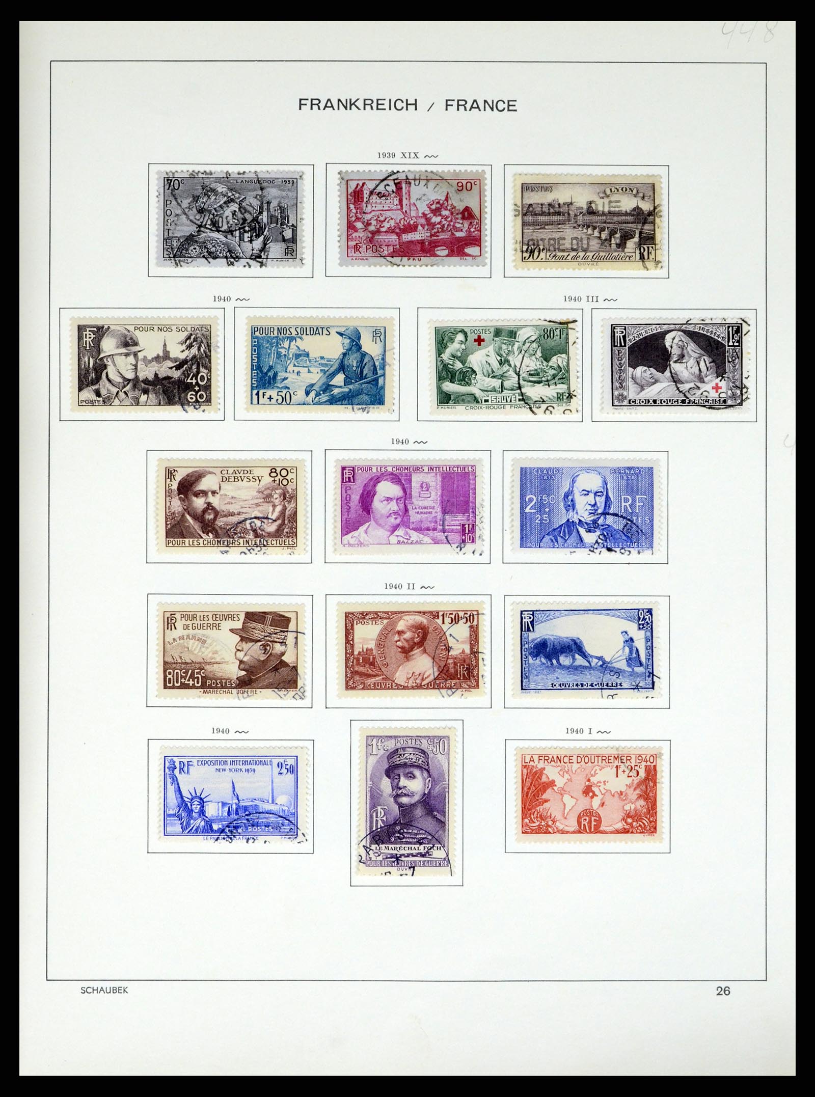 37355 041 - Stamp collection 37355 France 1849-1985.