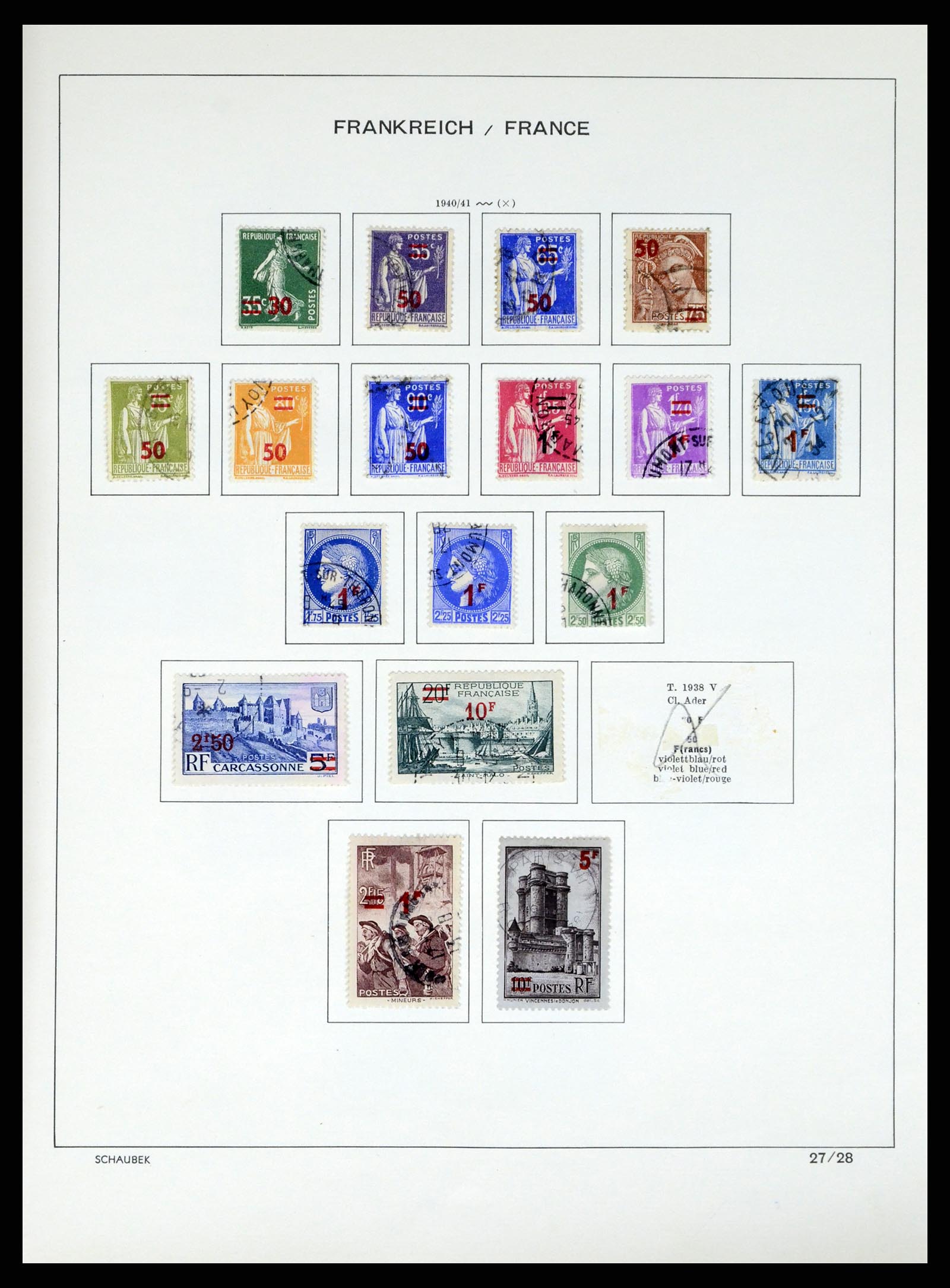 37355 042 - Stamp collection 37355 France 1849-1985.