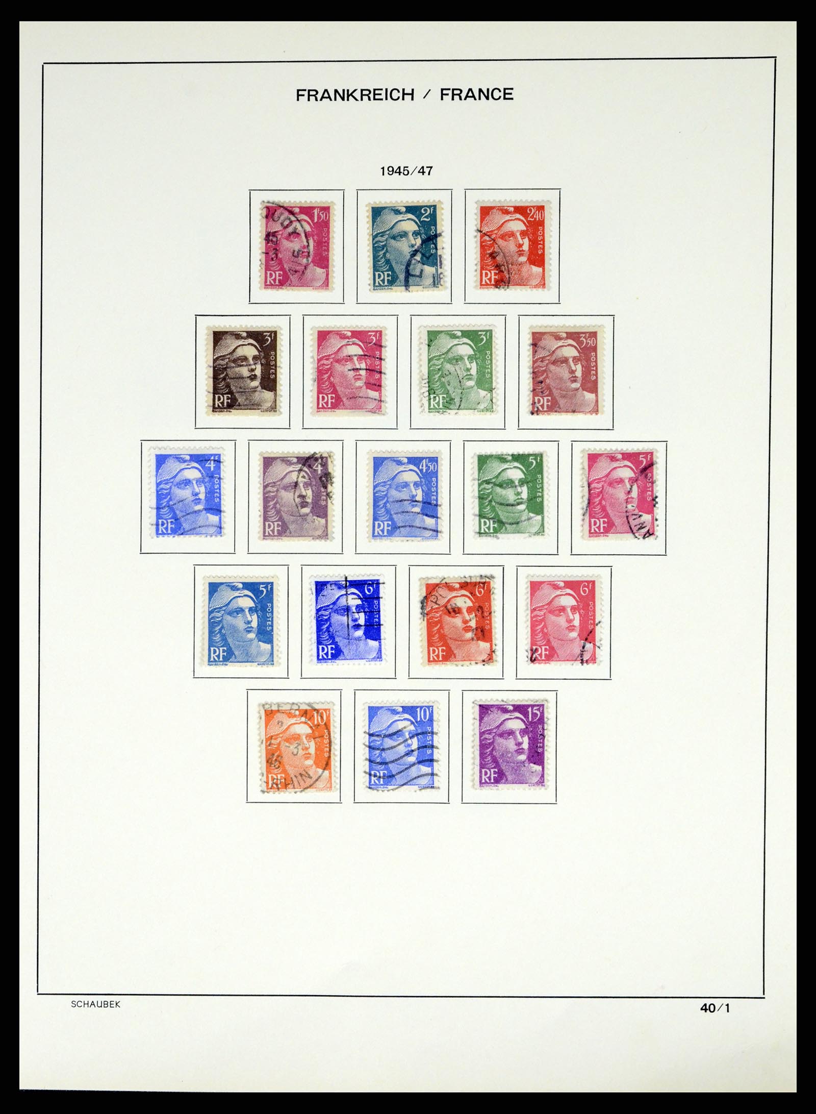 37355 054 - Stamp collection 37355 France 1849-1985.