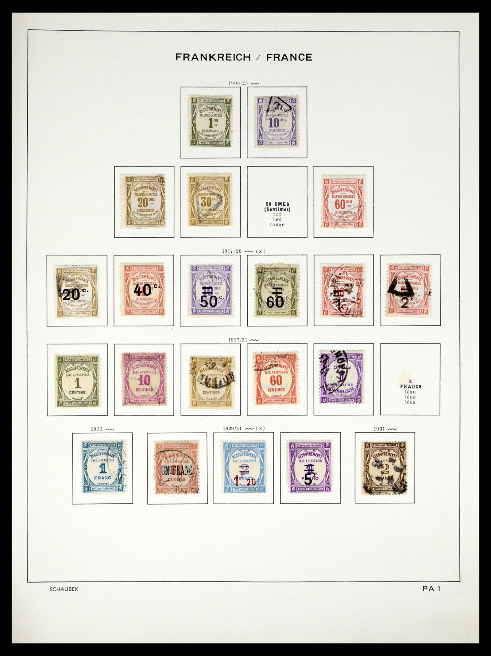 37355 214 - Stamp collection 37355 France 1849-1985.