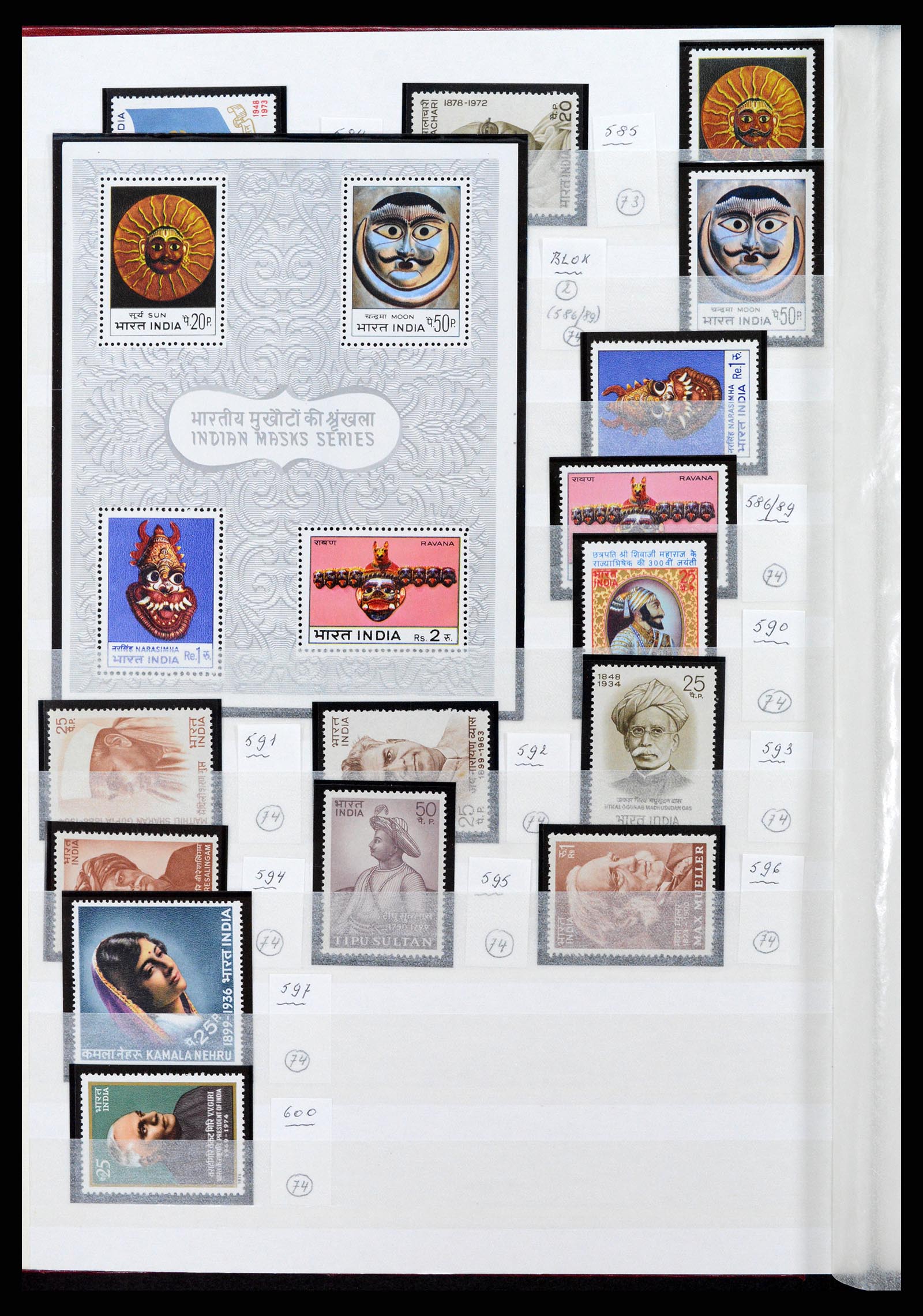 37356 012 - Postzegelverzameling 37356 India 1961-2014.