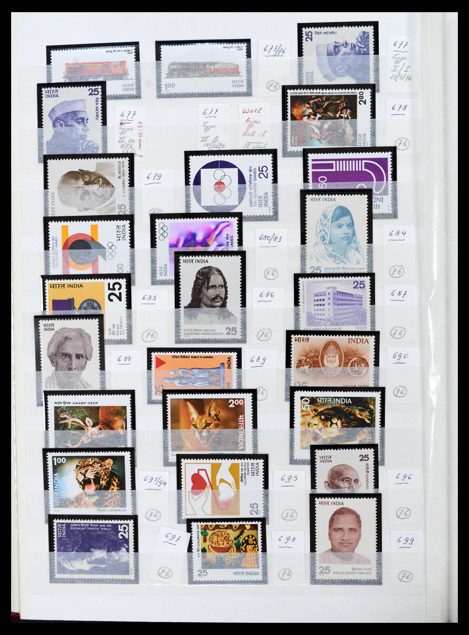 37356 016 - Postzegelverzameling 37356 India 1961-2014.