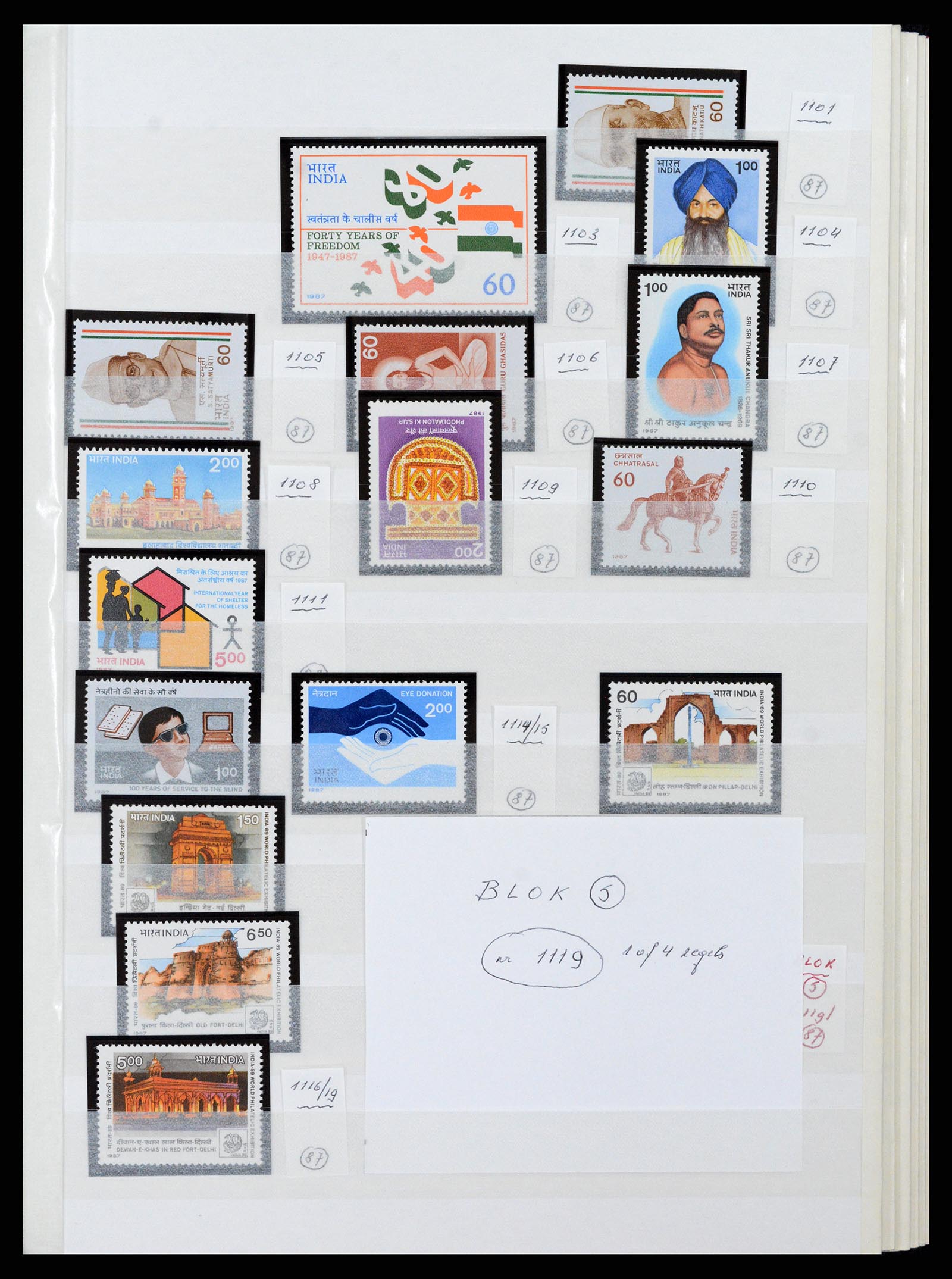 37356 033 - Stamp collection 37356 India 1961-2014.