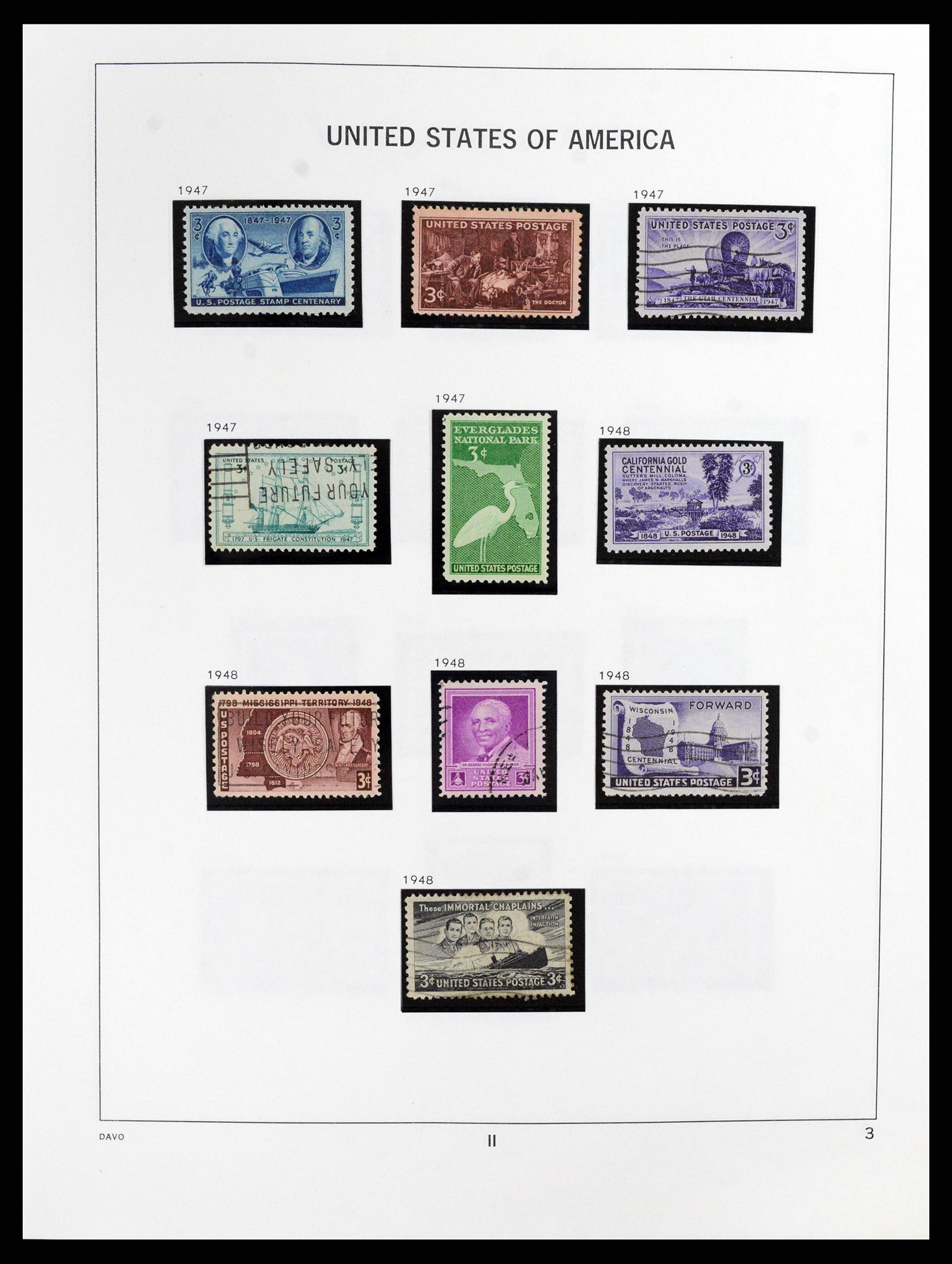 37357 003 - Postzegelverzameling 37357 USA 1945-2009.