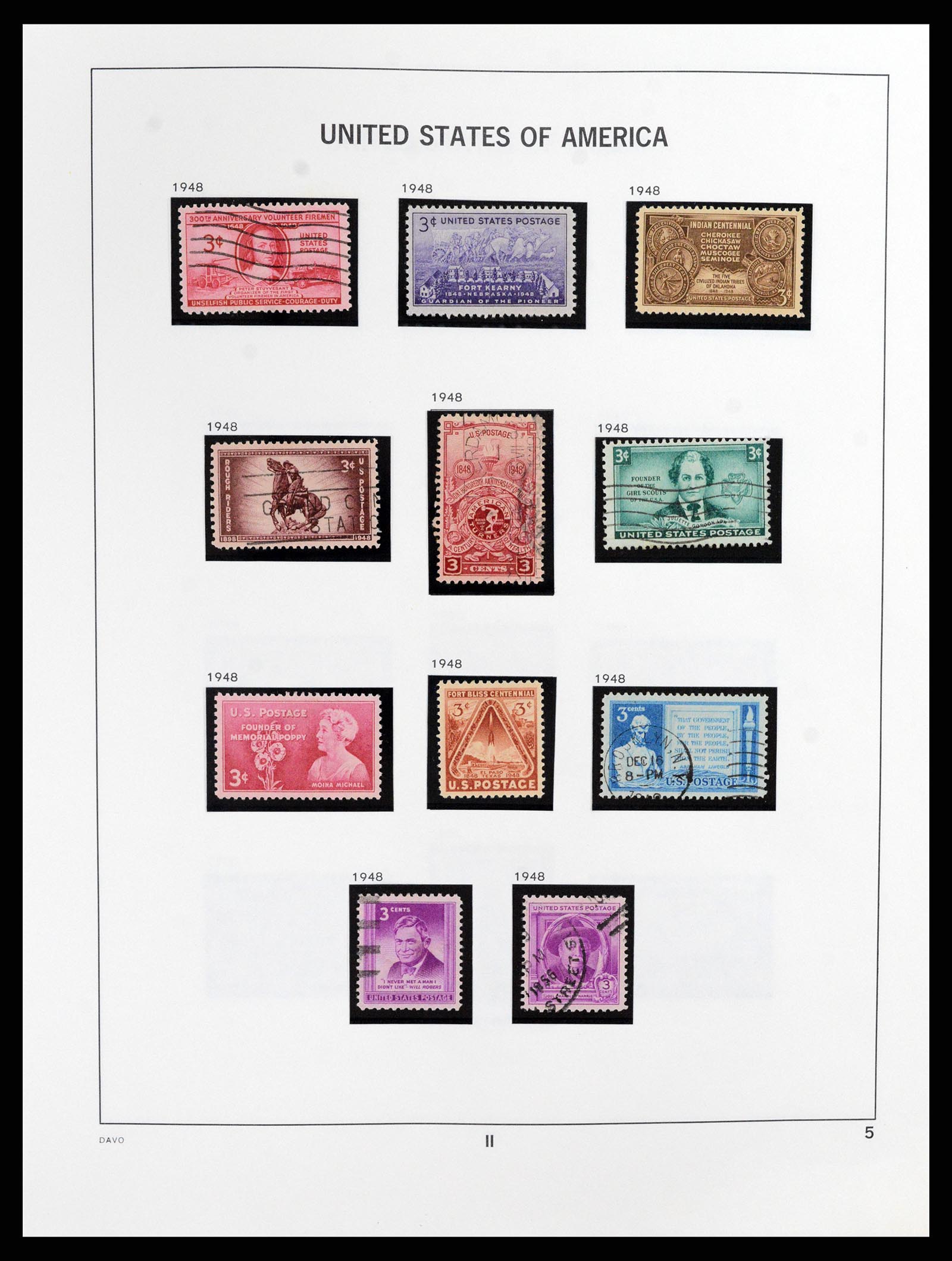 37357 005 - Postzegelverzameling 37357 USA 1945-2009.