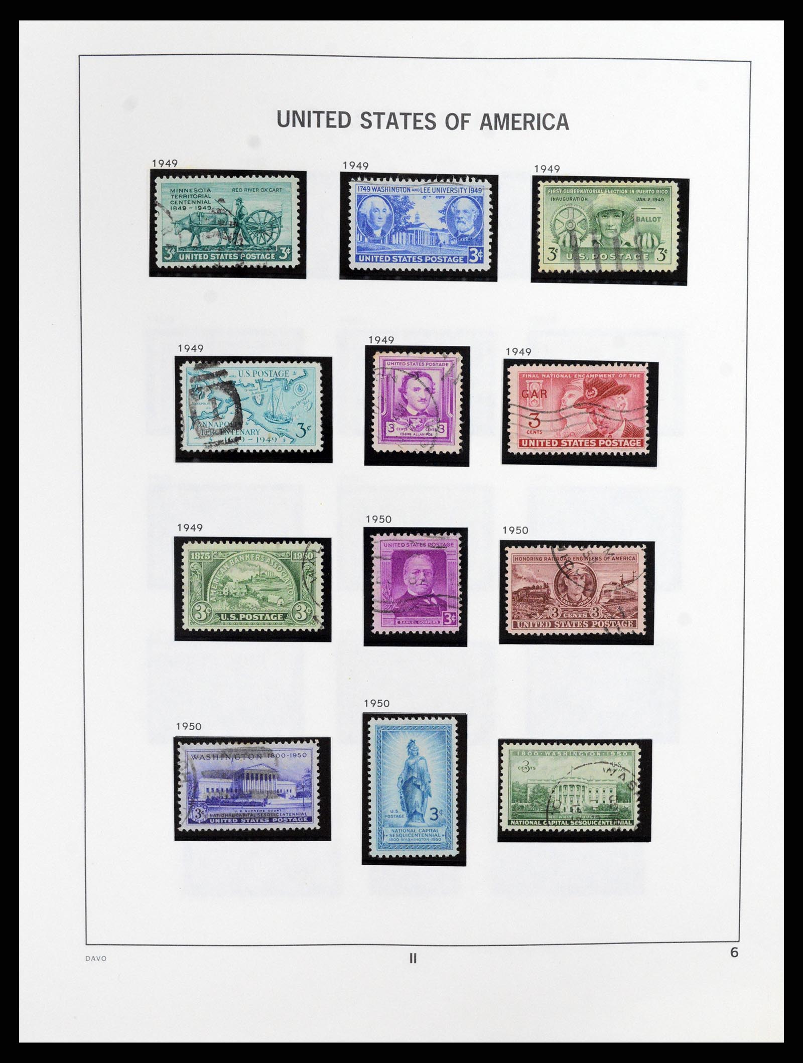 37357 006 - Postzegelverzameling 37357 USA 1945-2009.