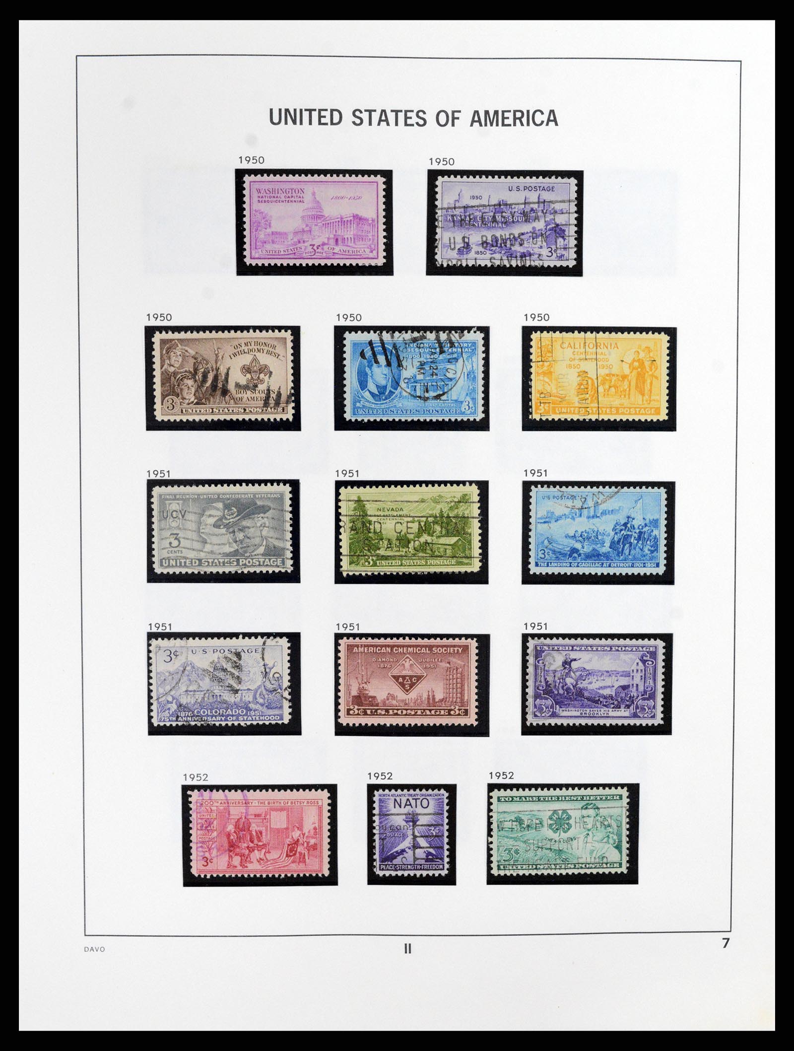 37357 007 - Postzegelverzameling 37357 USA 1945-2009.