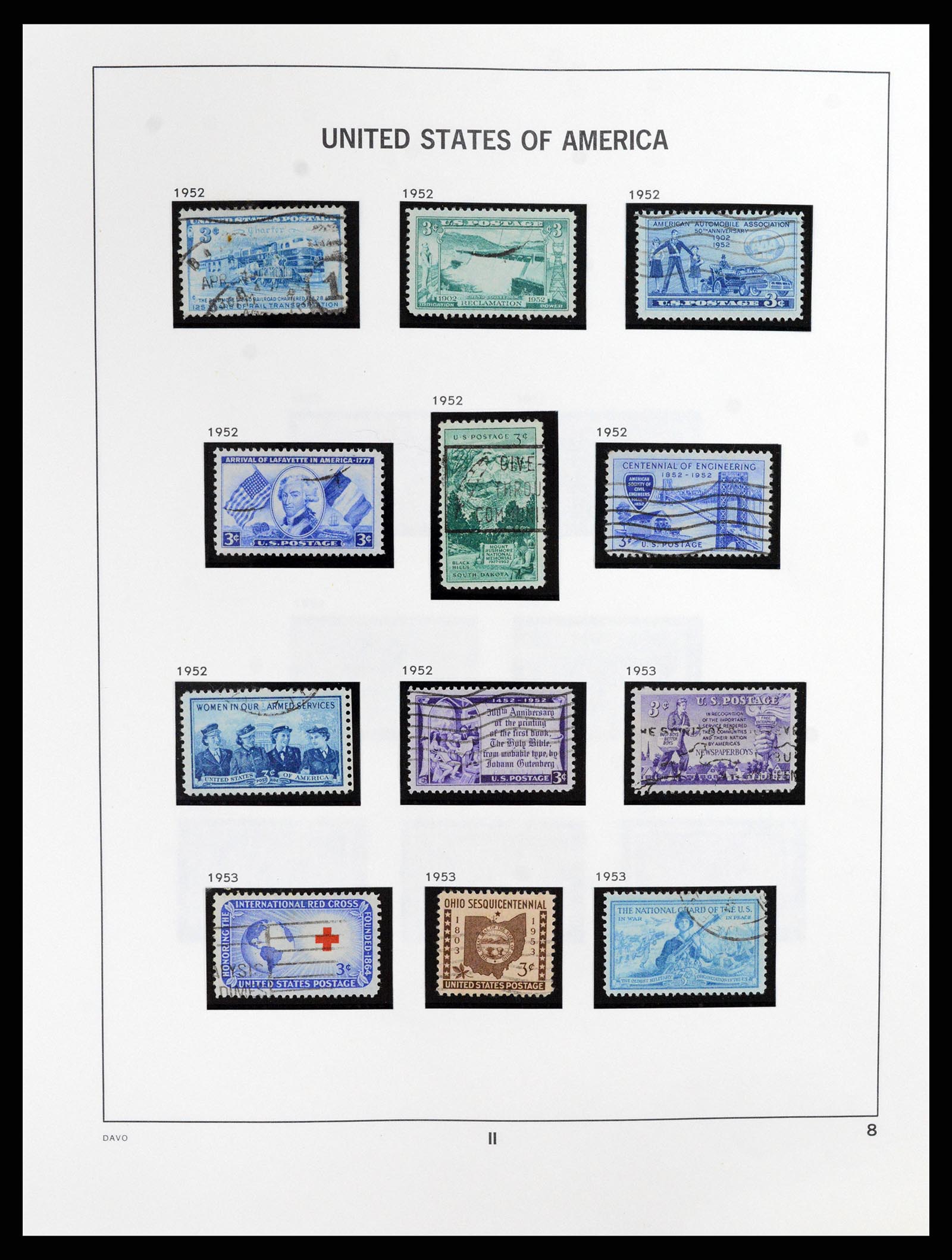 37357 008 - Postzegelverzameling 37357 USA 1945-2009.
