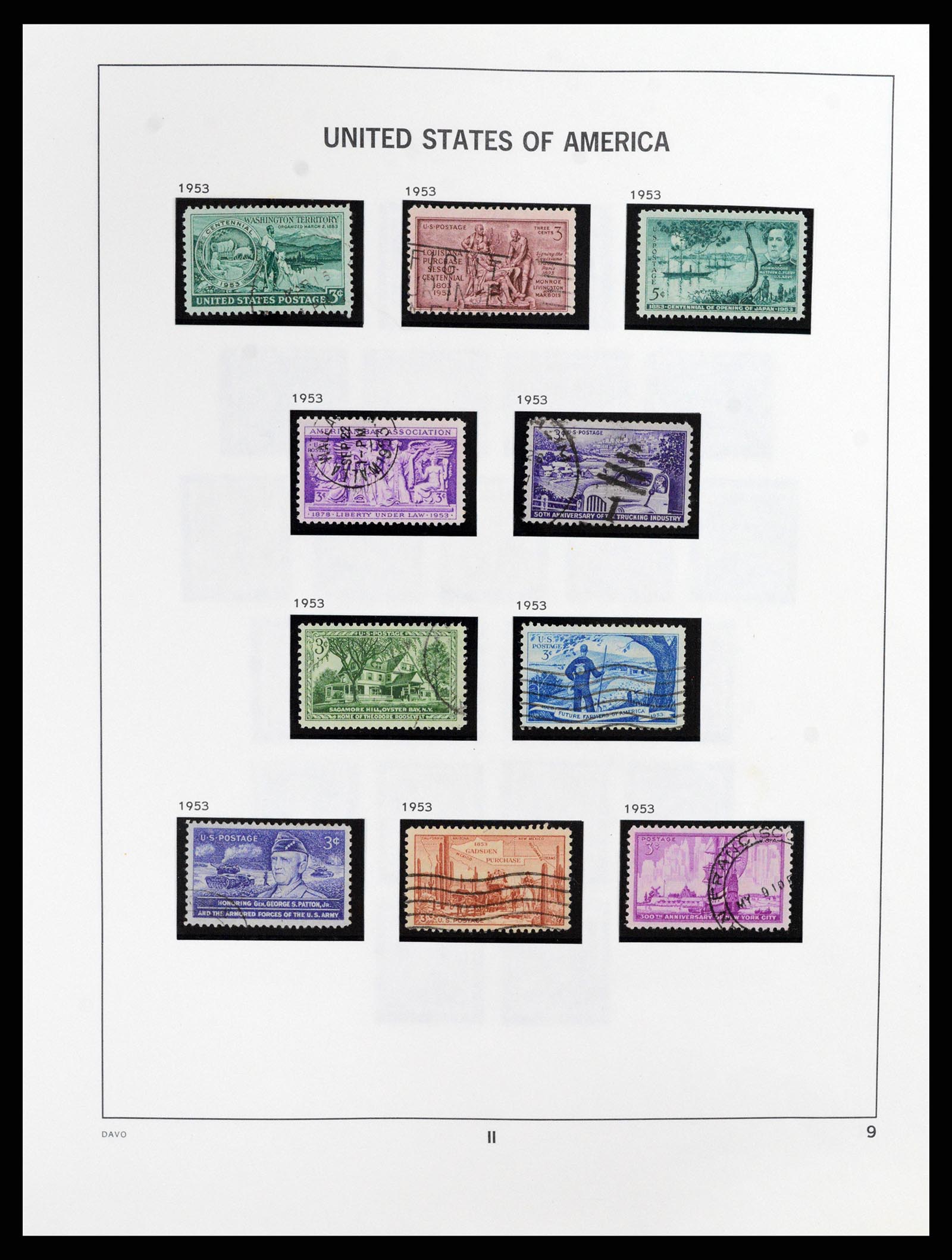 37357 009 - Postzegelverzameling 37357 USA 1945-2009.