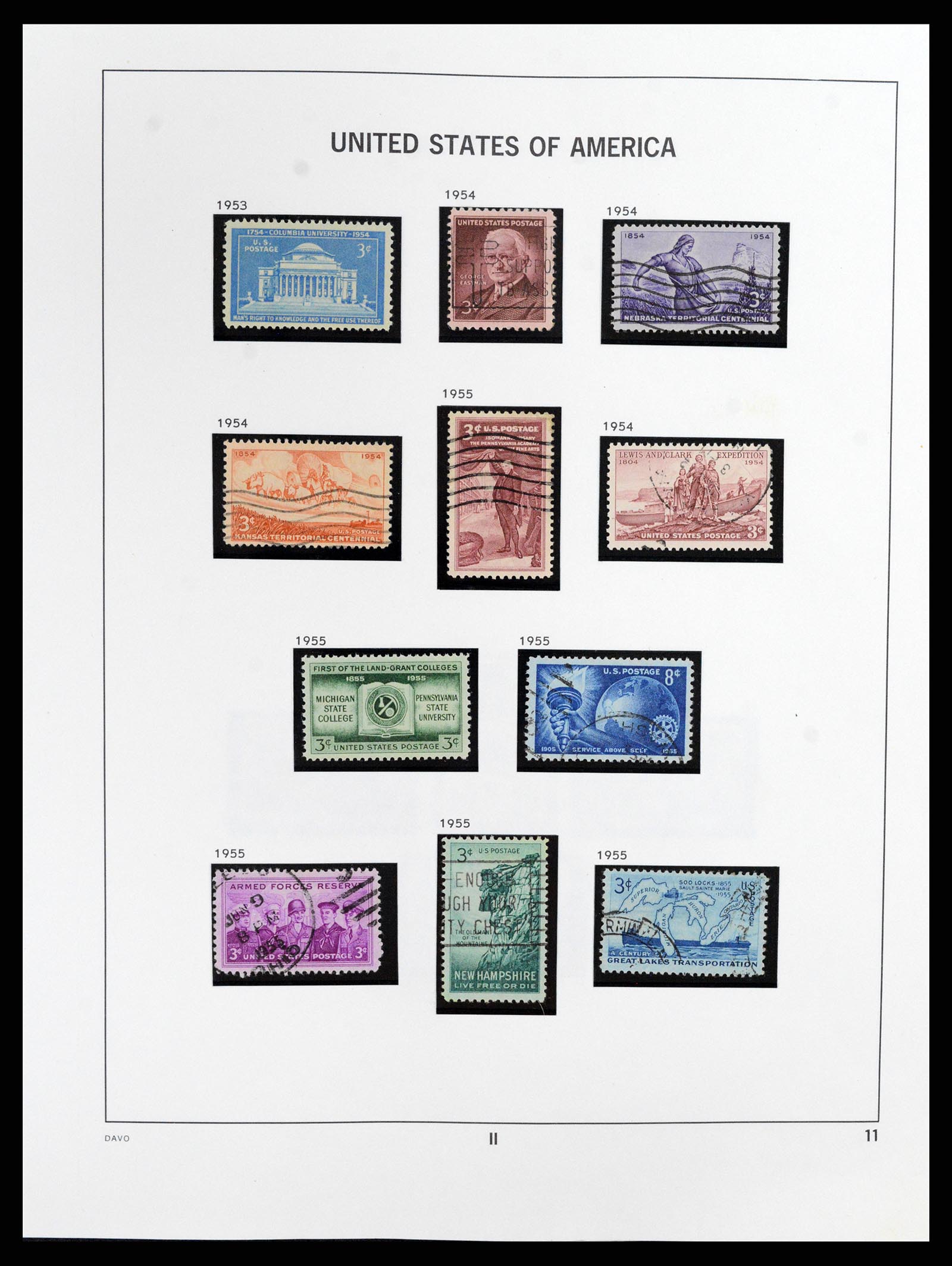 37357 011 - Postzegelverzameling 37357 USA 1945-2009.