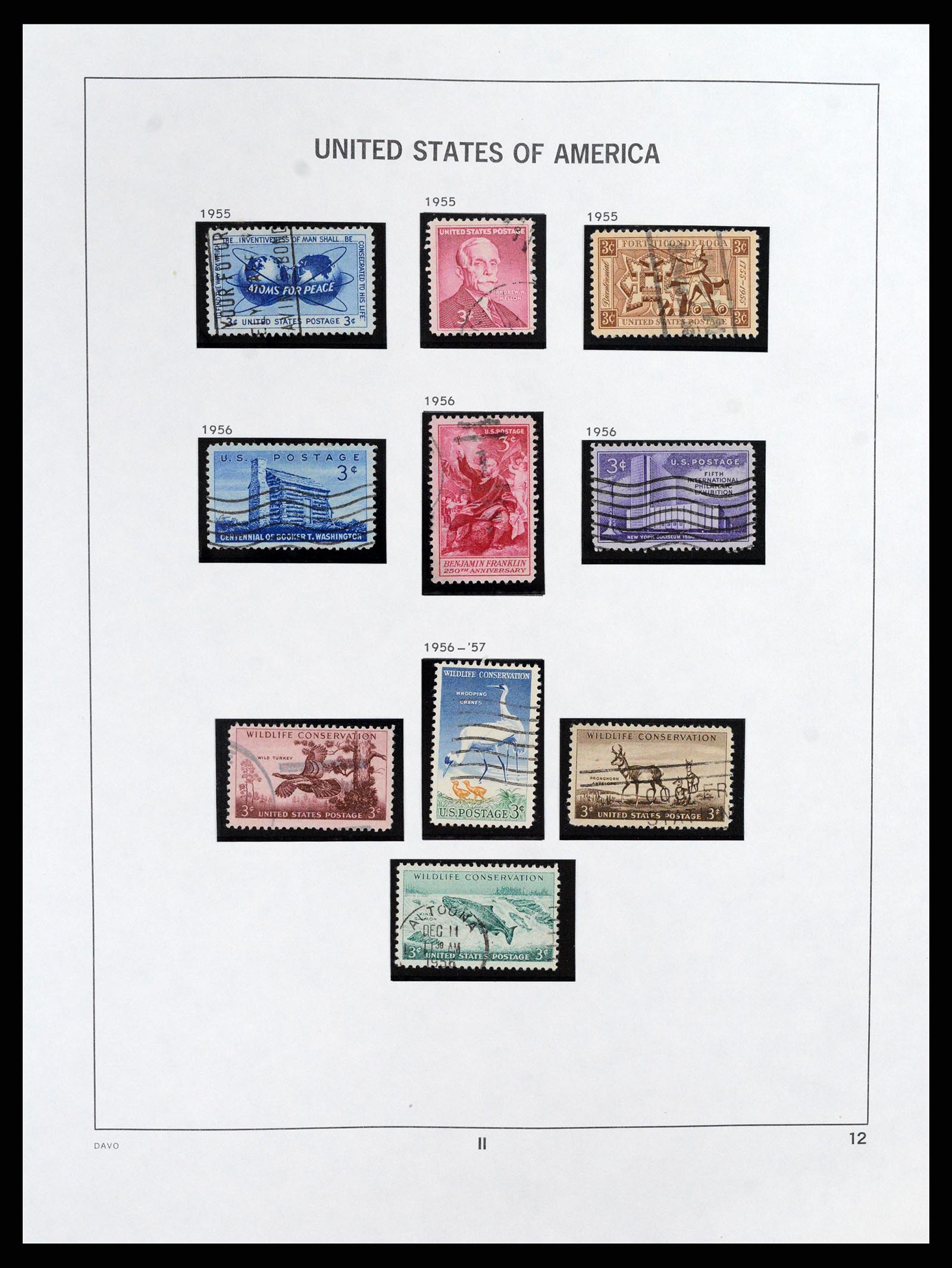 37357 012 - Postzegelverzameling 37357 USA 1945-2009.