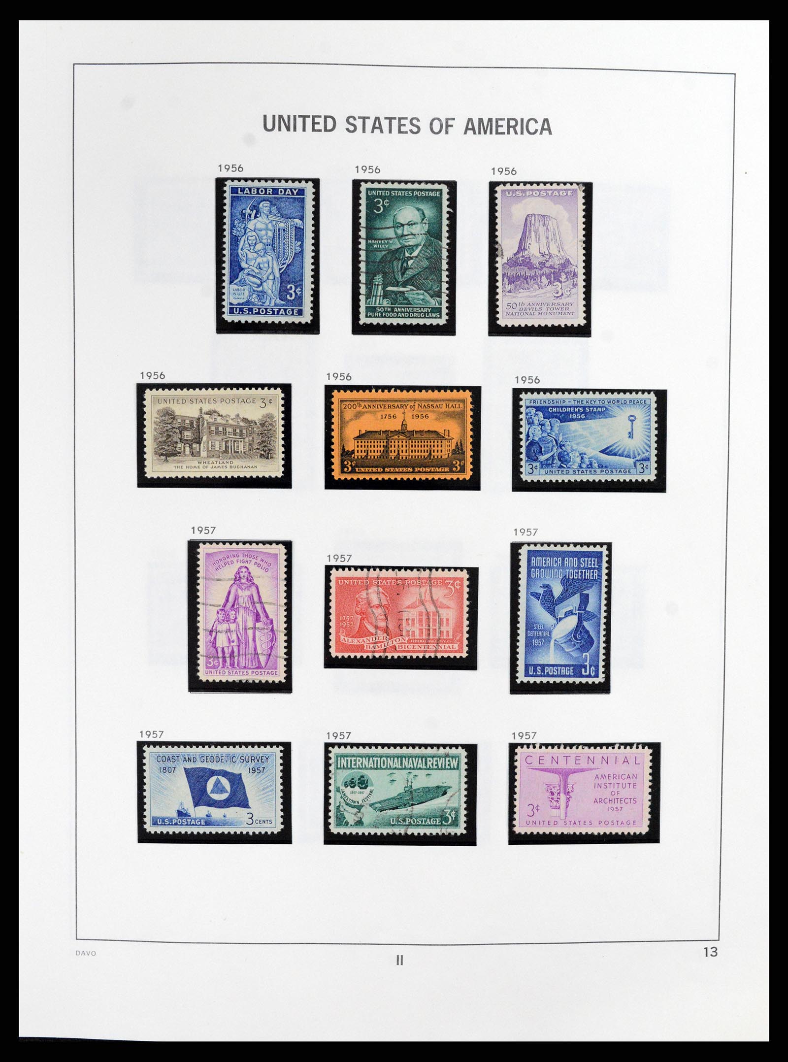 37357 013 - Postzegelverzameling 37357 USA 1945-2009.