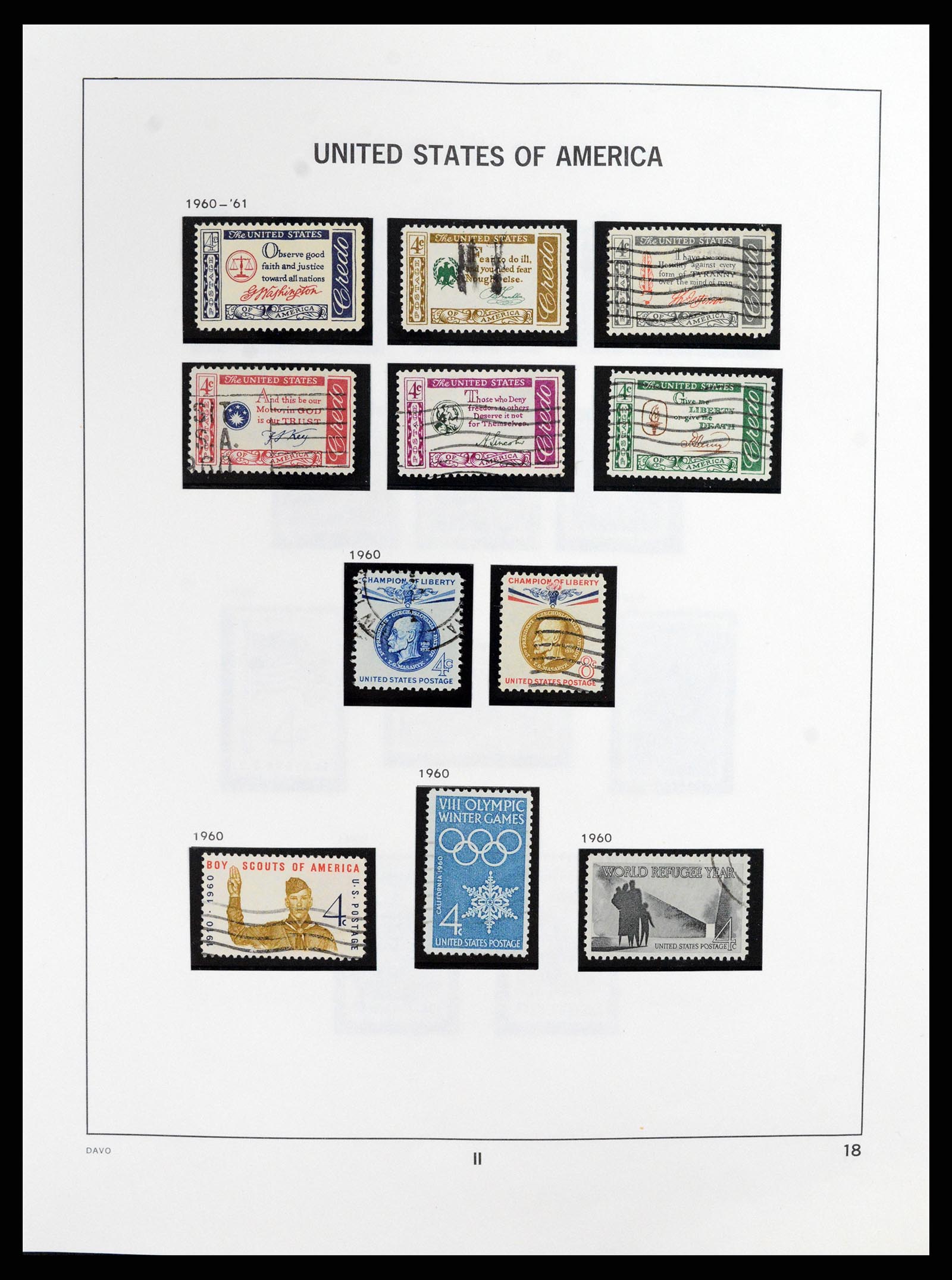 37357 018 - Postzegelverzameling 37357 USA 1945-2009.