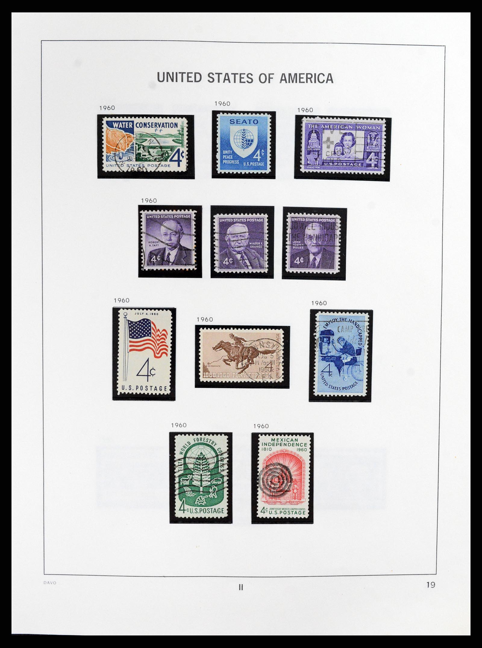 37357 019 - Postzegelverzameling 37357 USA 1945-2009.