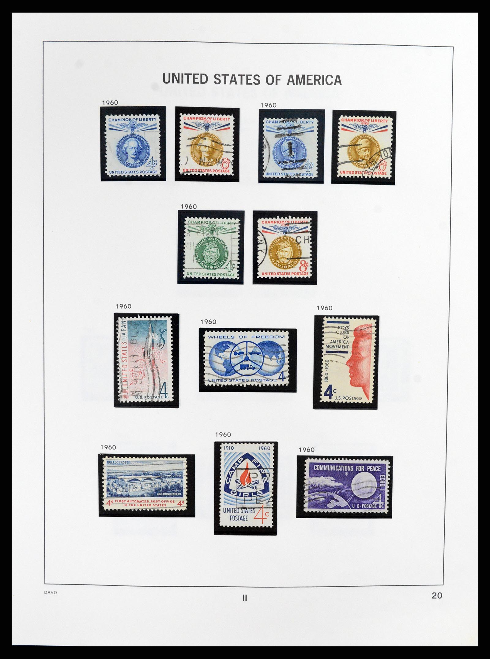 37357 020 - Postzegelverzameling 37357 USA 1945-2009.