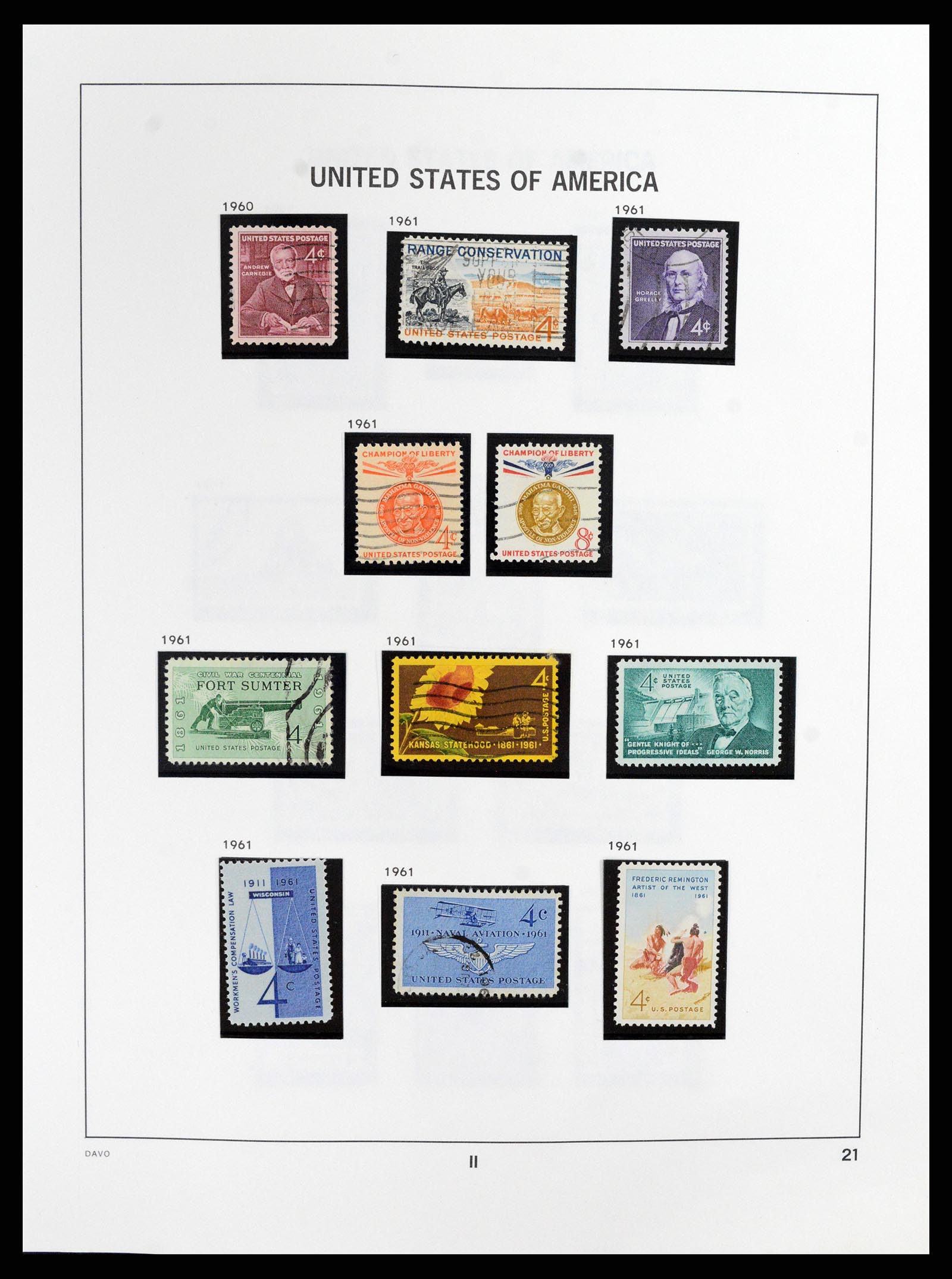 37357 021 - Stamp collection 37357 USA 1945-2009.