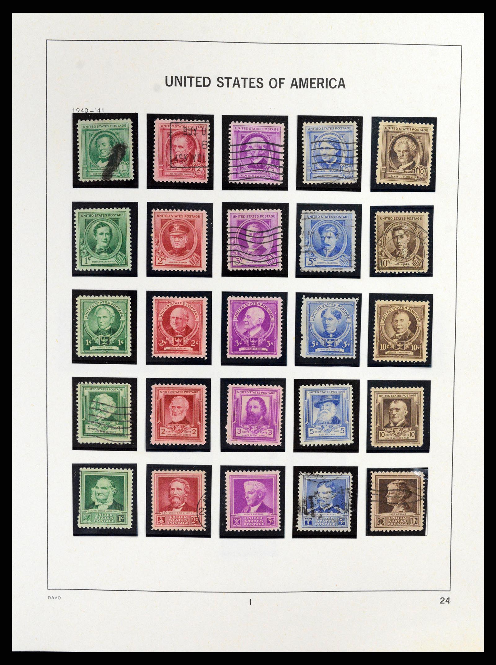 37357 025 - Stamp collection 37357 USA 1945-2009.