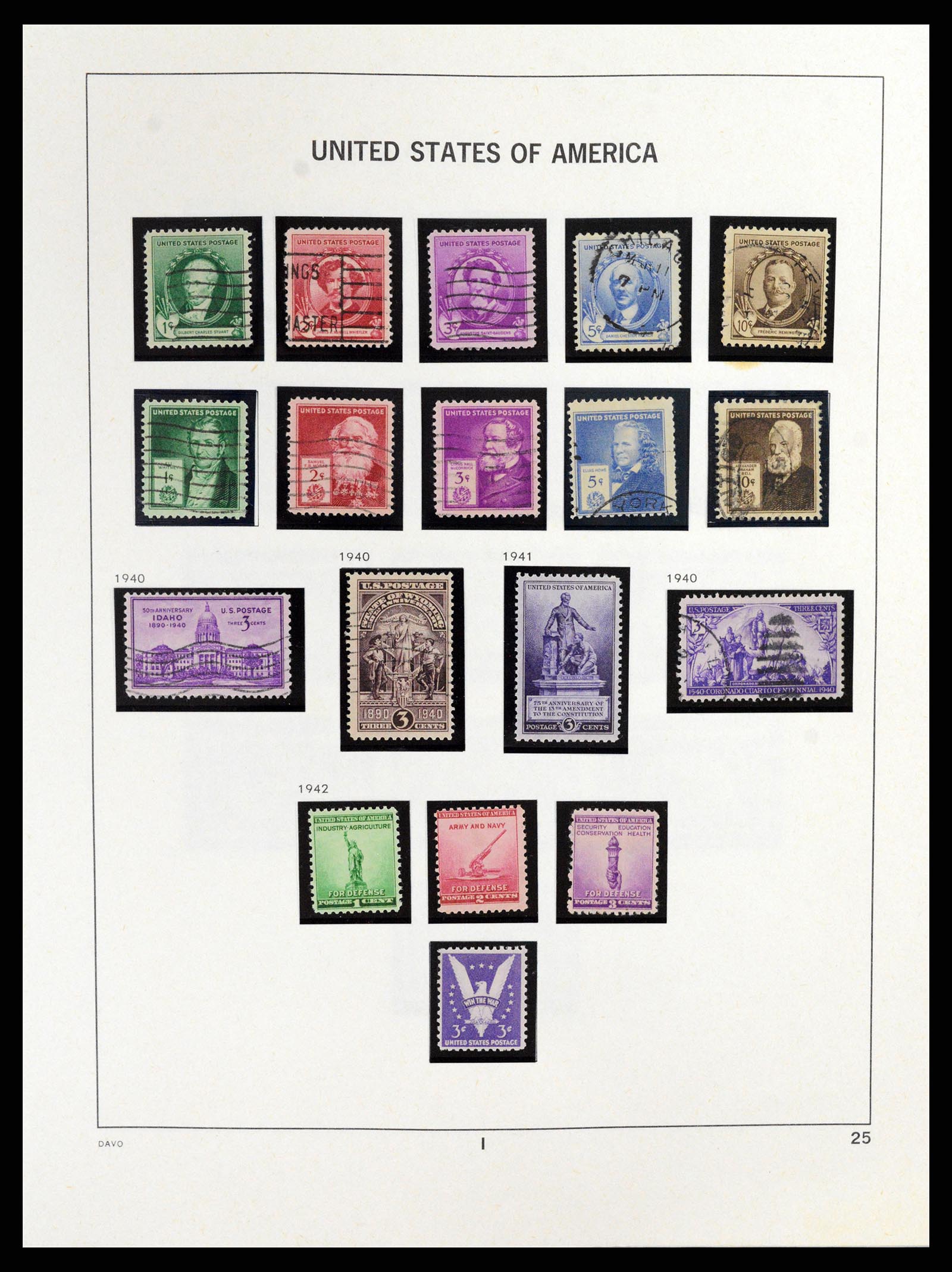 37357 026 - Stamp collection 37357 USA 1945-2009.
