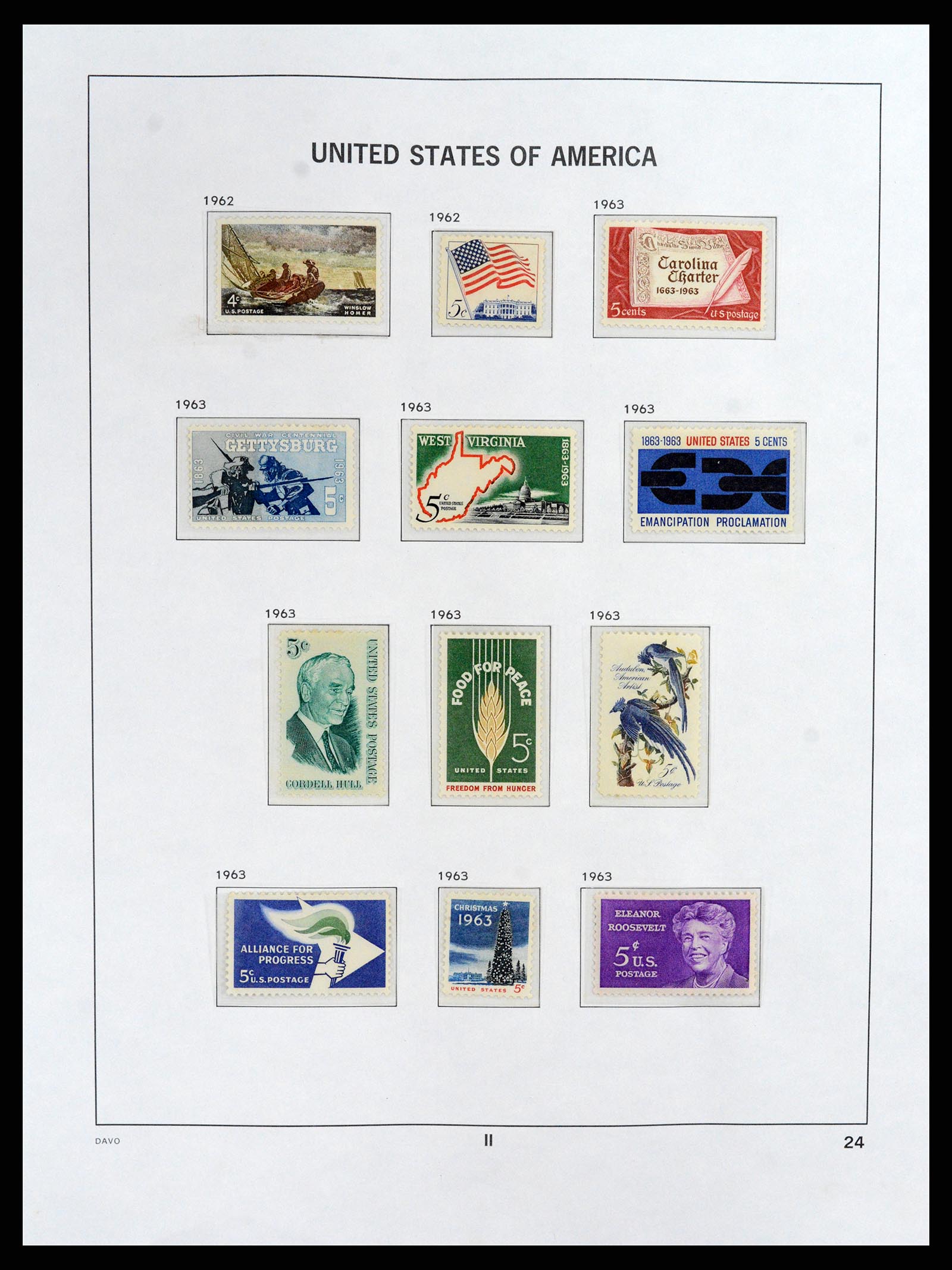 37357 028 - Stamp collection 37357 USA 1945-2009.